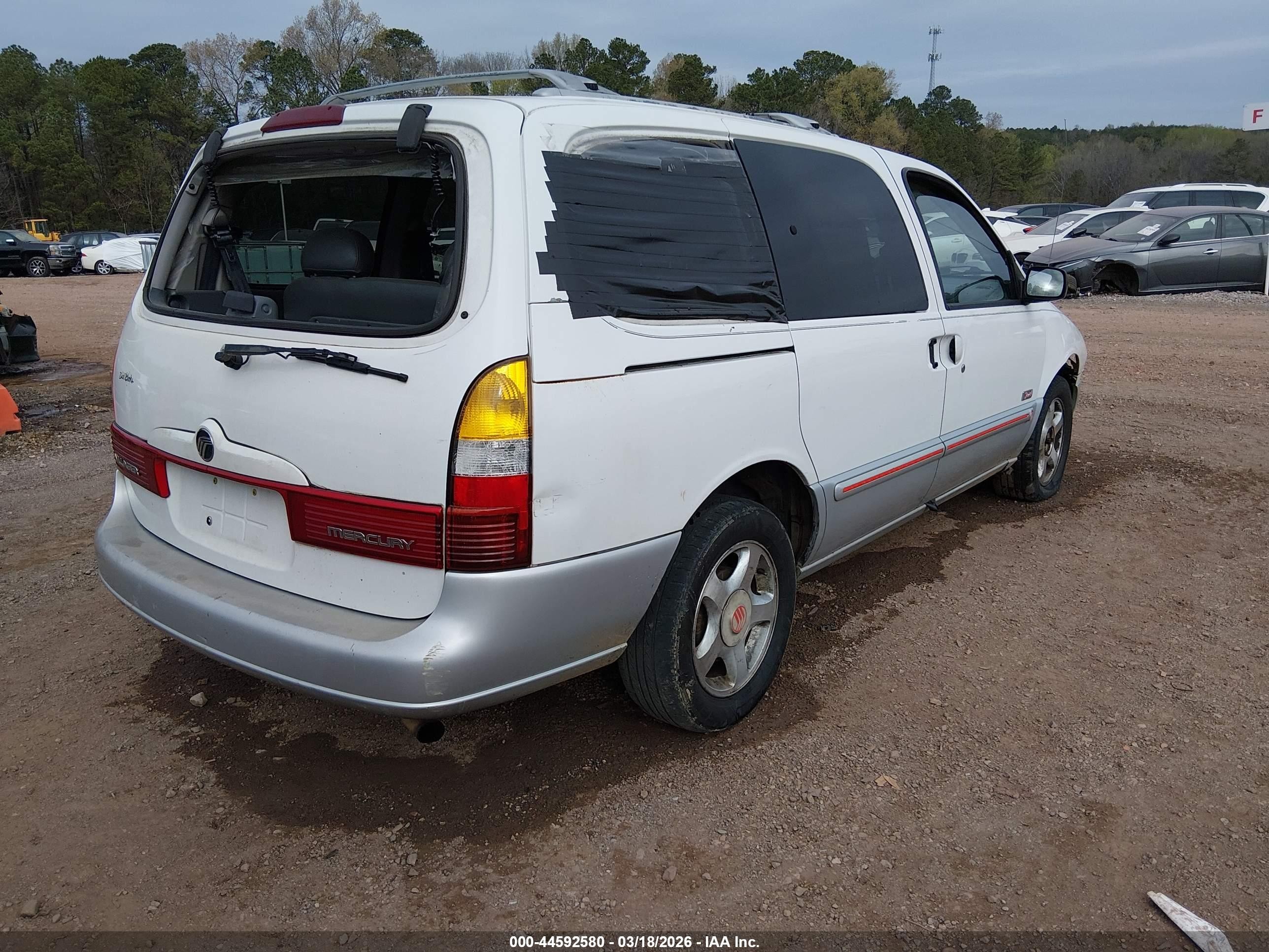 1999 Mercury Villager Estate/sport White vin: 4M2XV11T5XDJ32604