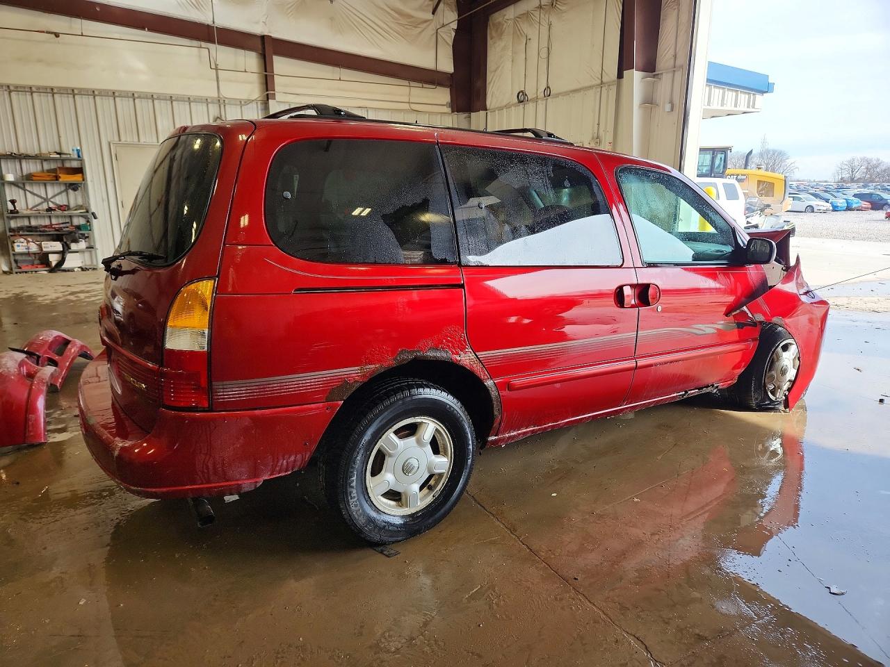 1999 Mercury Villager Red vin: 4M2XV11T5XDJ35356