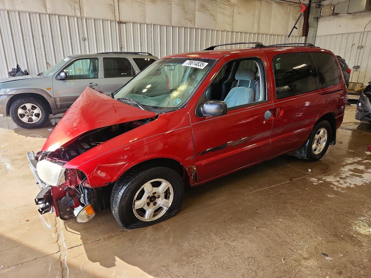 1999 Mercury Villager Red vin: 4M2XV11T5XDJ35356