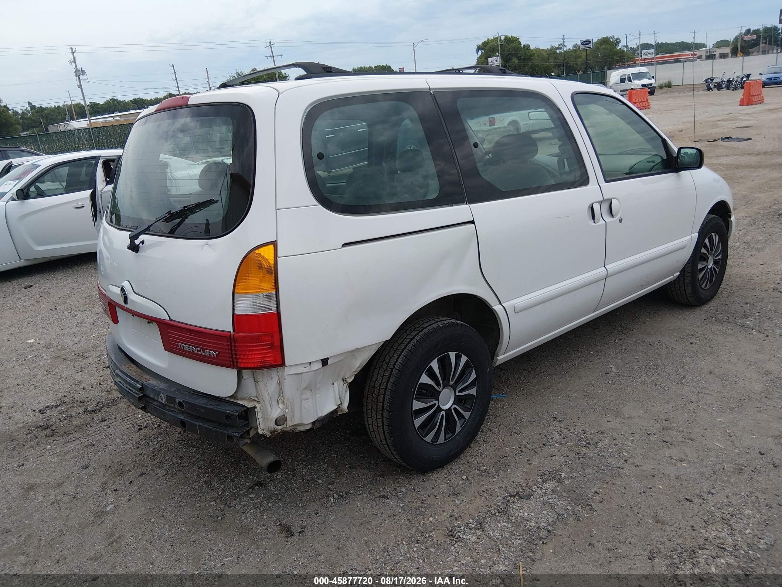 1999 Mercury Villager Estate/sport White vin: 4M2XV11T6XDJ03029