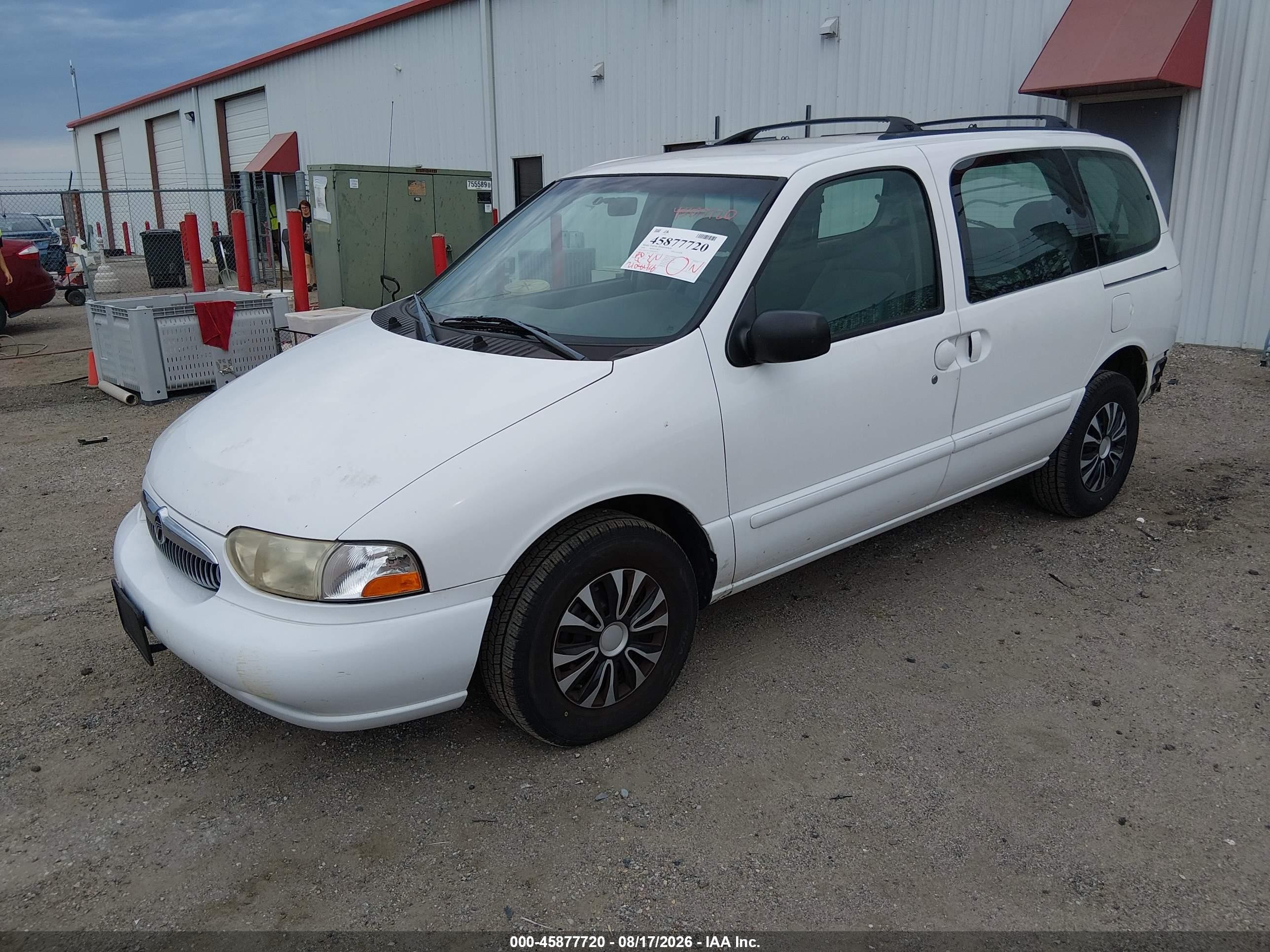 1999 Mercury Villager Estate/sport White vin: 4M2XV11T6XDJ03029