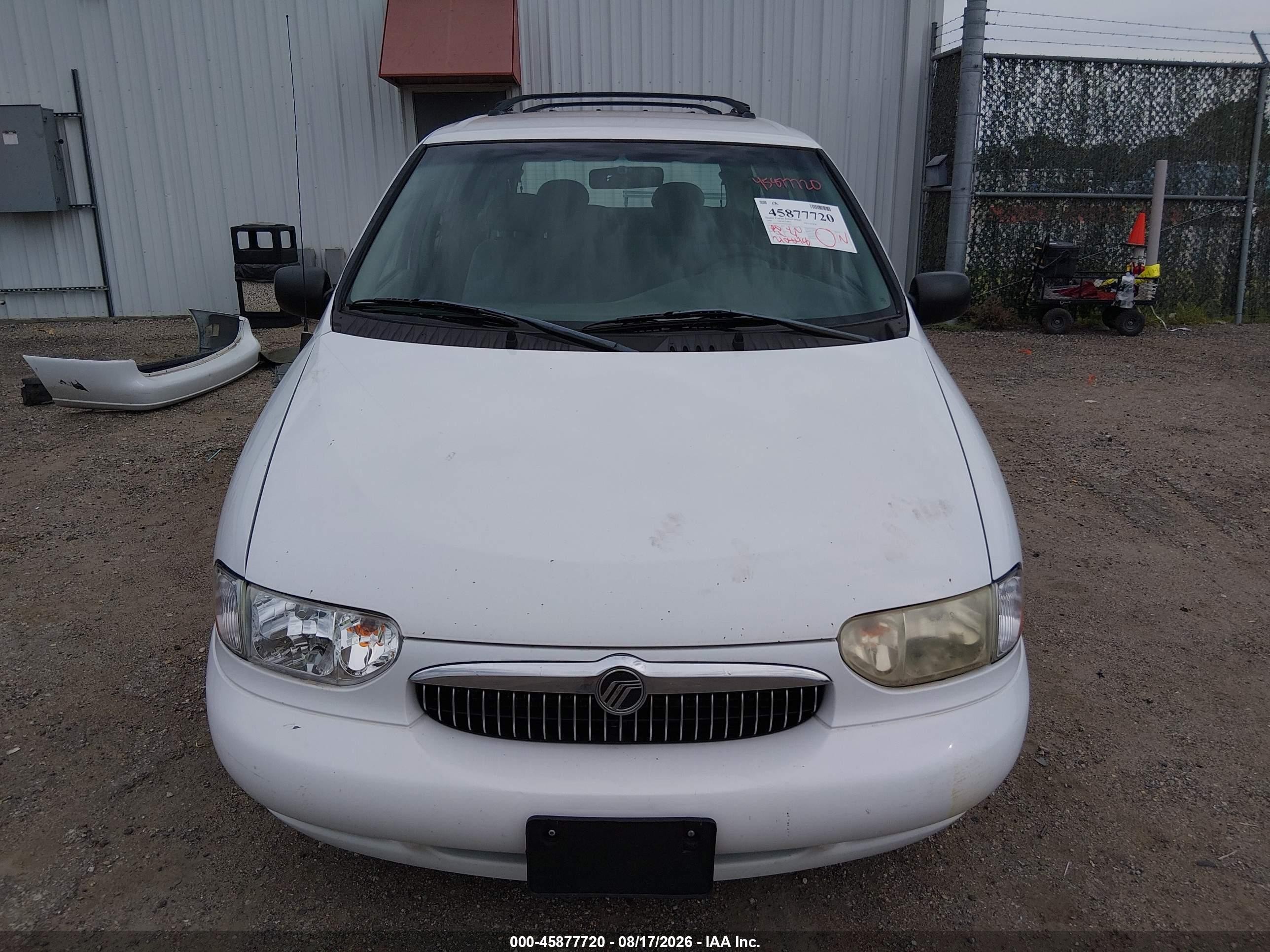 1999 Mercury Villager Estate/sport White vin: 4M2XV11T6XDJ03029