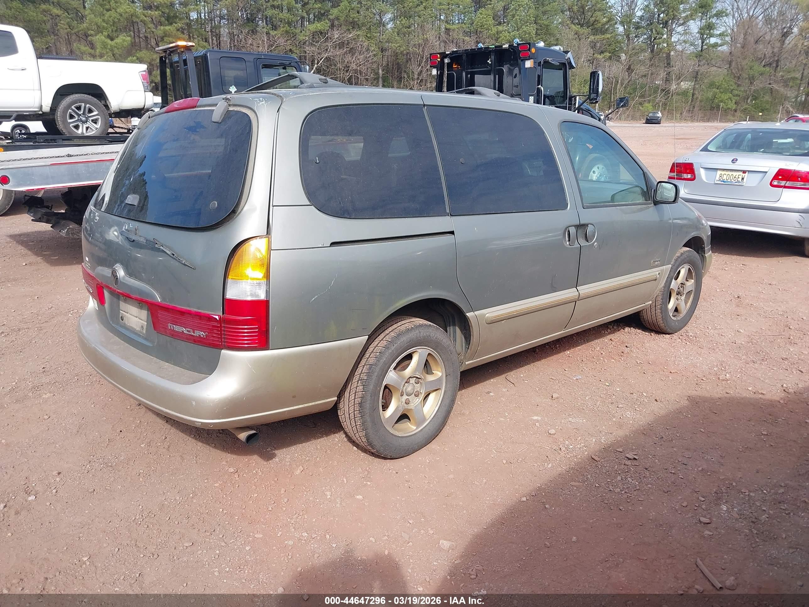 1999 Mercury Villager Estate/sport Green vin: 4M2XV11T8XDJ27851