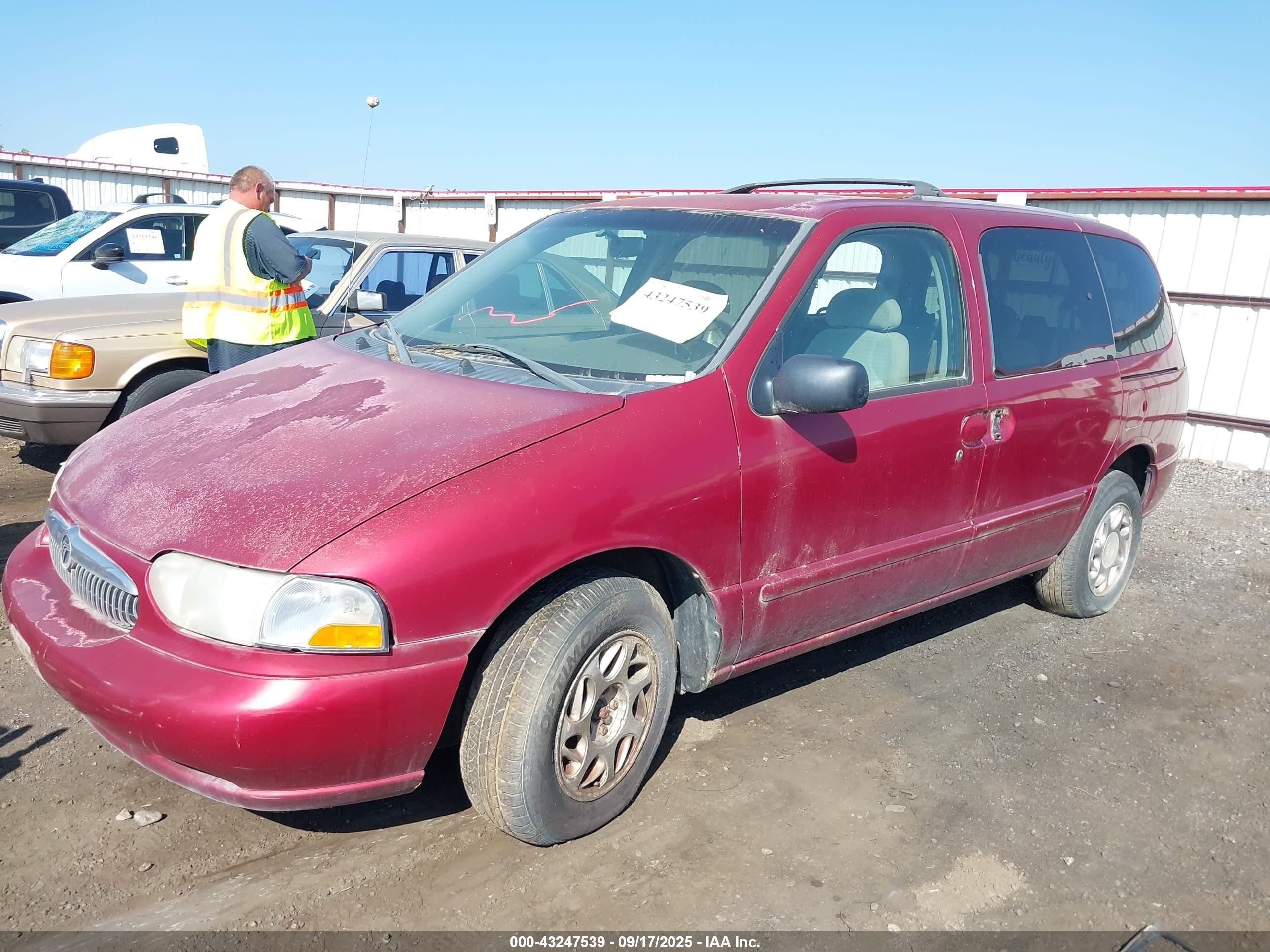 1999 Mercury Villager Estate/sport Красный vin: 4M2XV11T8XDJ47842