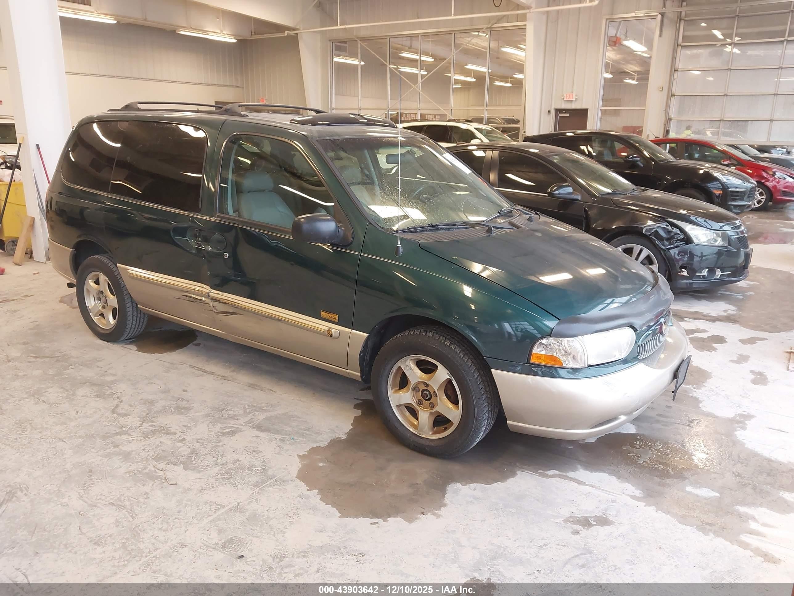 1999 Mercury Villager Estate/sport Green vin: 4M2XV11TXXDJ47597