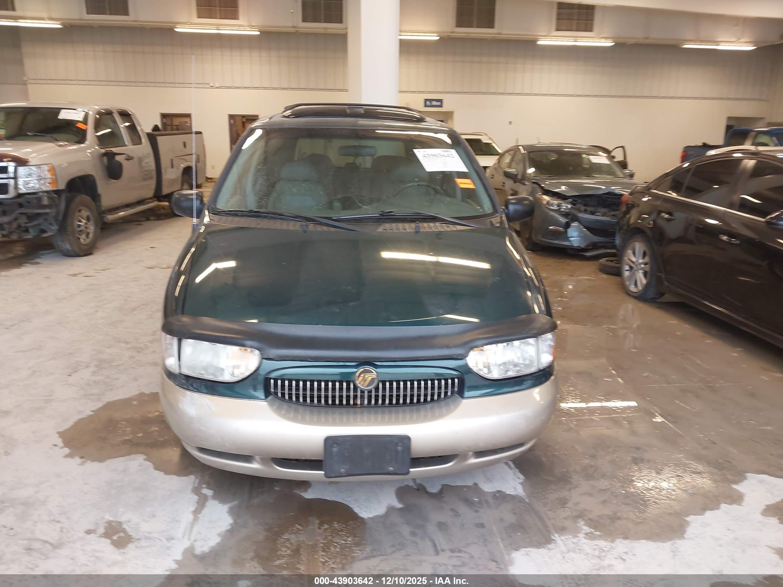 1999 Mercury Villager Estate/sport Green vin: 4M2XV11TXXDJ47597