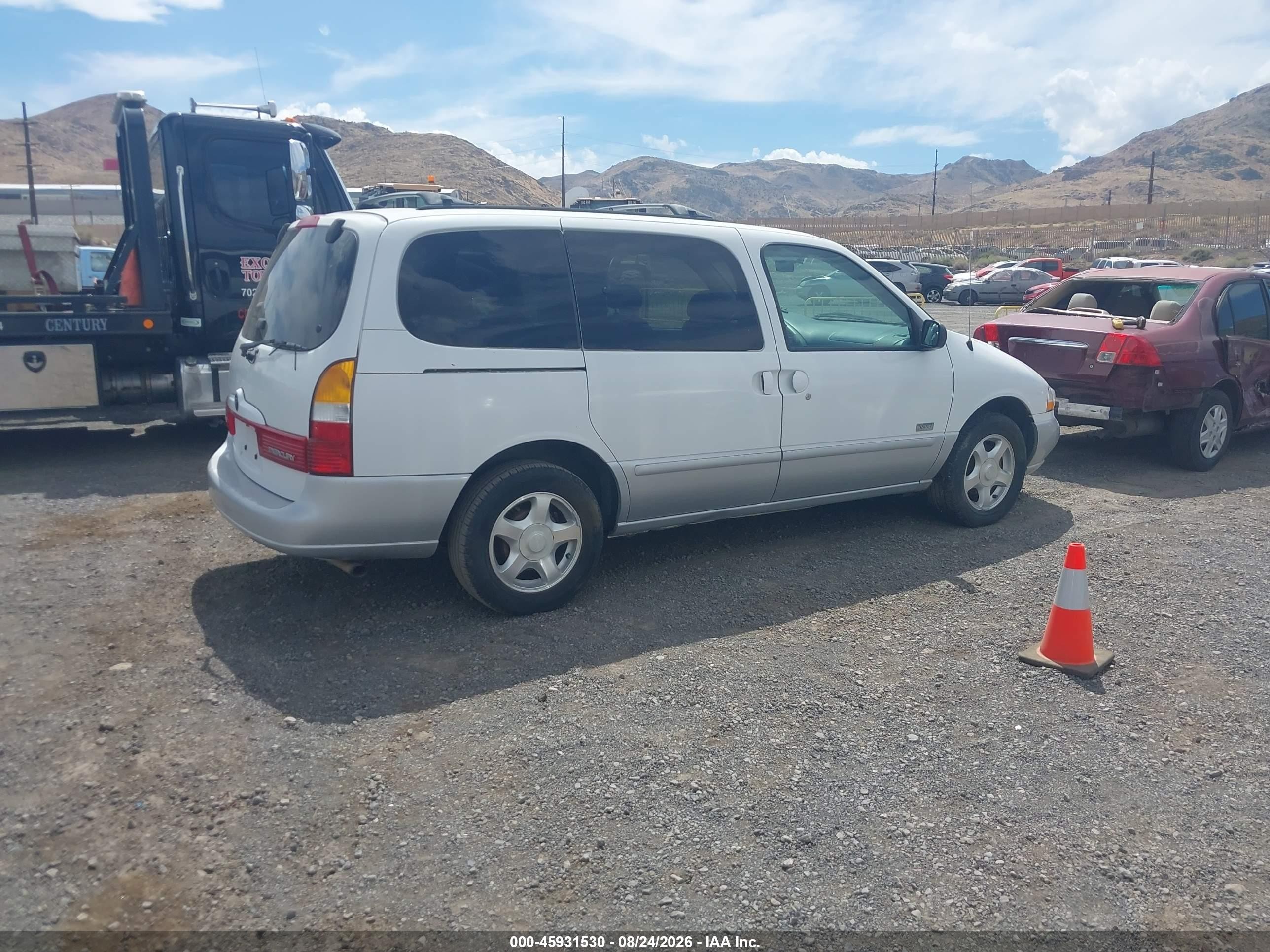 2000 Mercury Villager Sport White vin: 4M2XV12T5YDJ14457