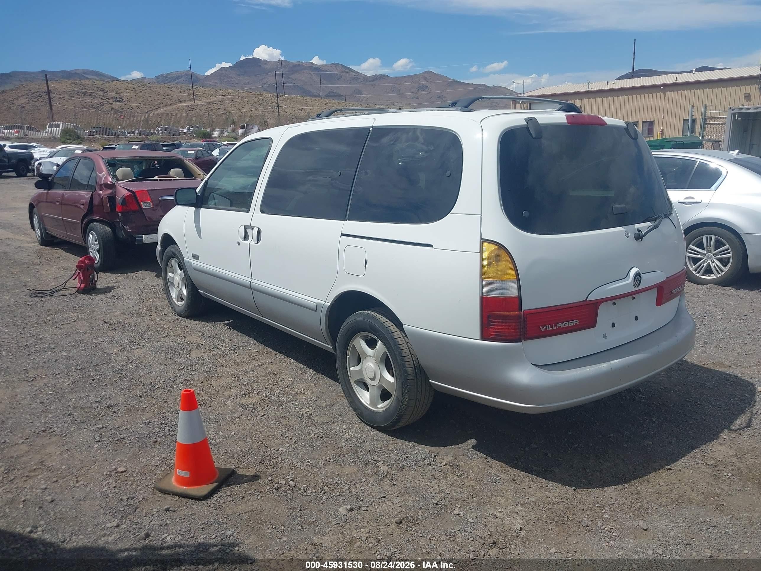 2000 Mercury Villager Sport White vin: 4M2XV12T5YDJ14457