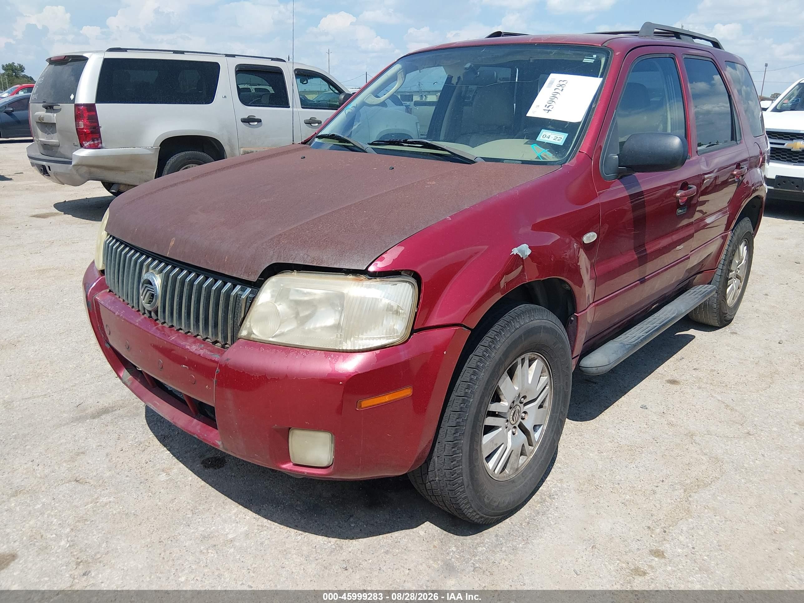 2005 Mercury Mariner Luxury/premier Red vin: 4M2YU56105DJ11484