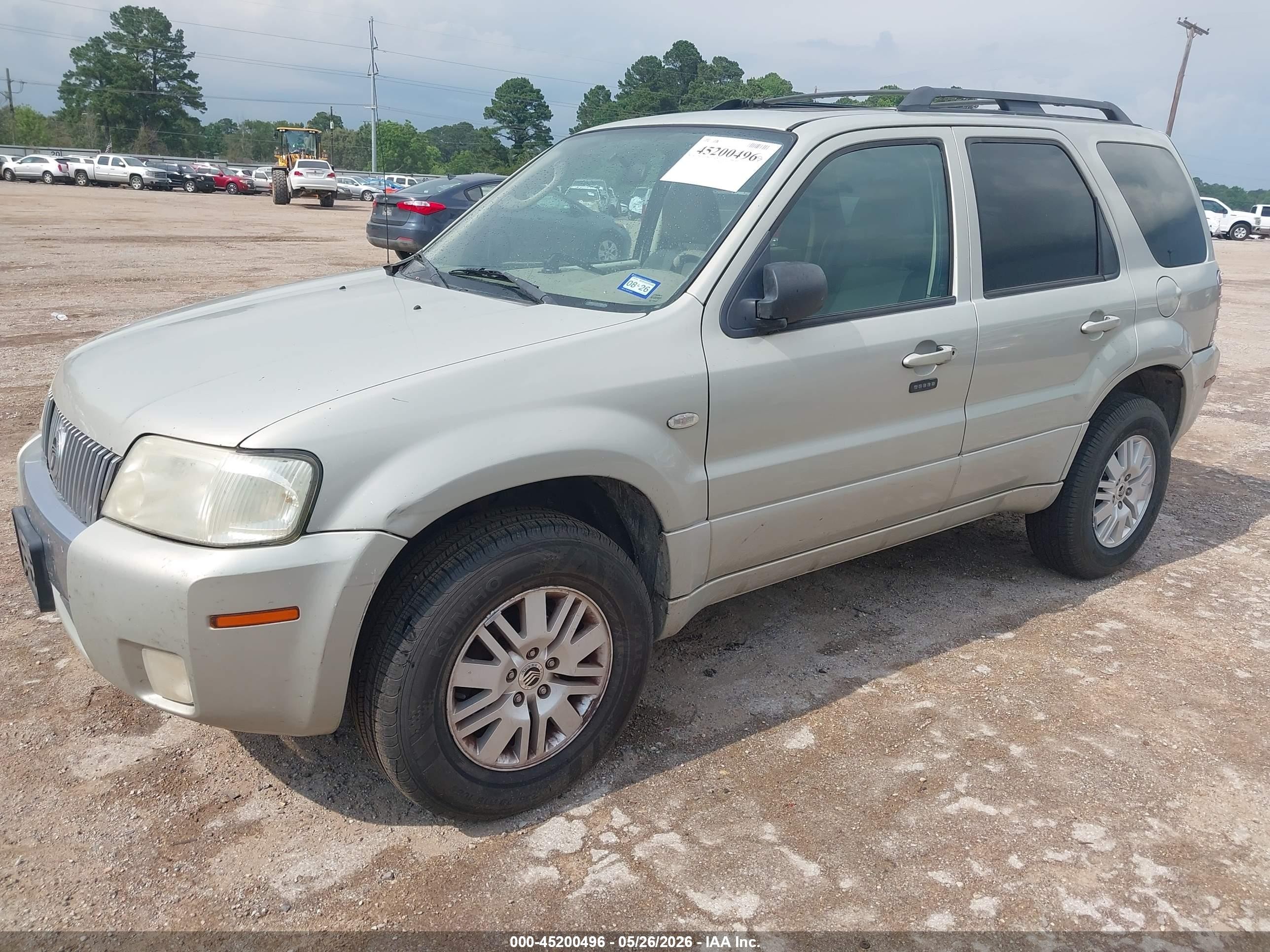 2006 Mercury Mariner Luxury/premier Cream vin: 4M2YU56156DJ09537