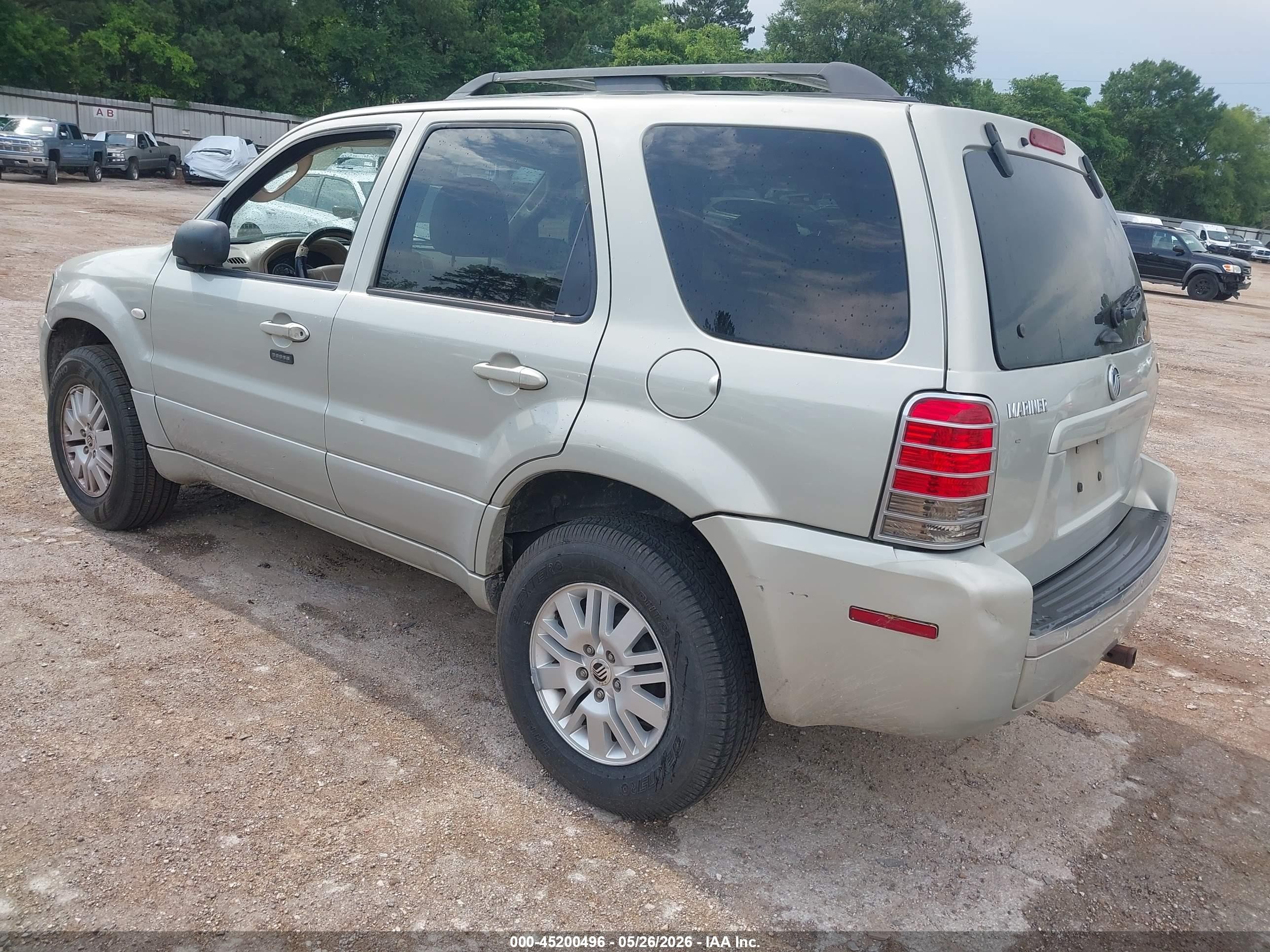 2006 Mercury Mariner Luxury/premier Cream vin: 4M2YU56156DJ09537