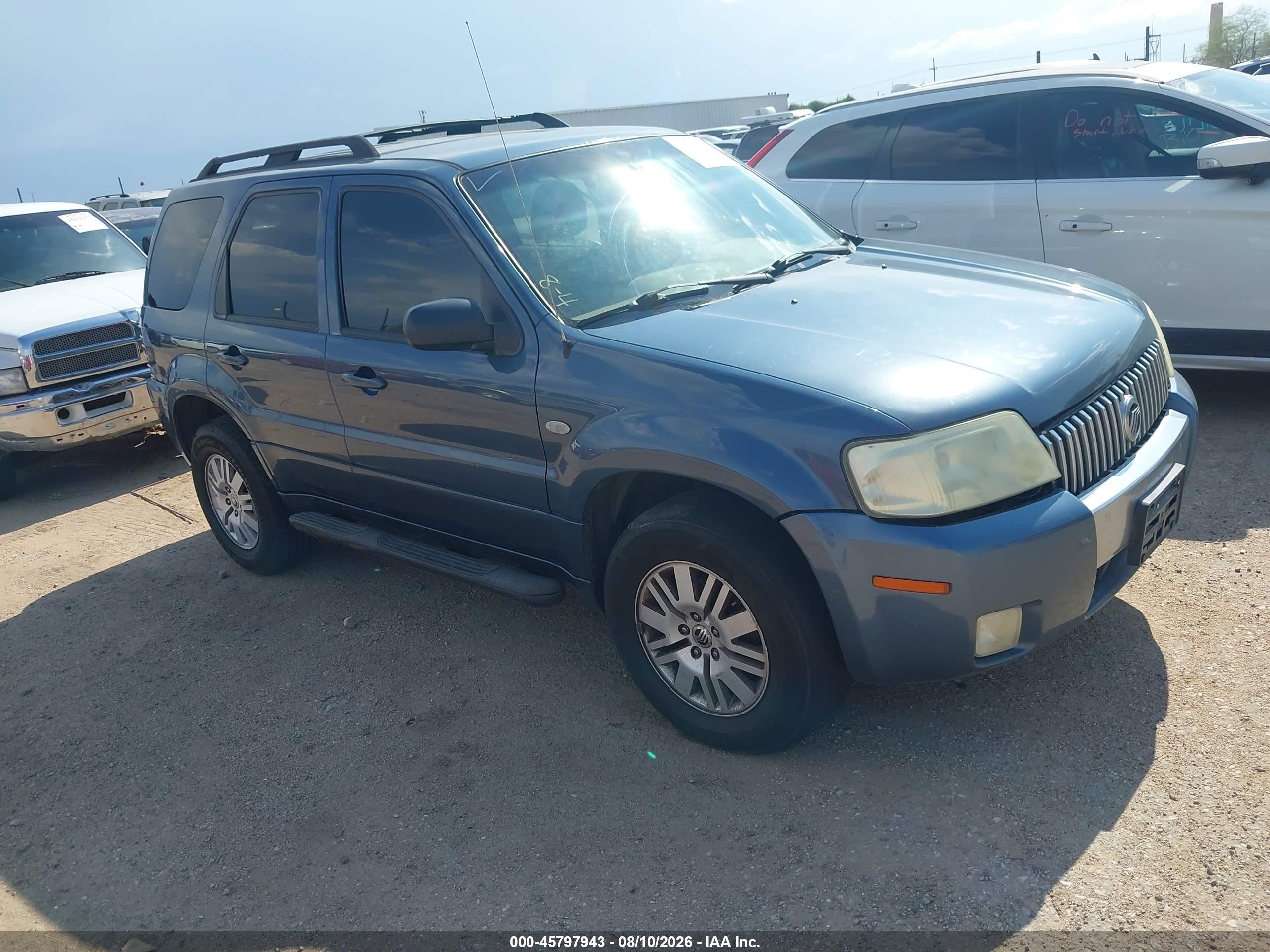 2005 Mercury Mariner Luxury/premier Blue vin: 4M2YU56175DJ10462