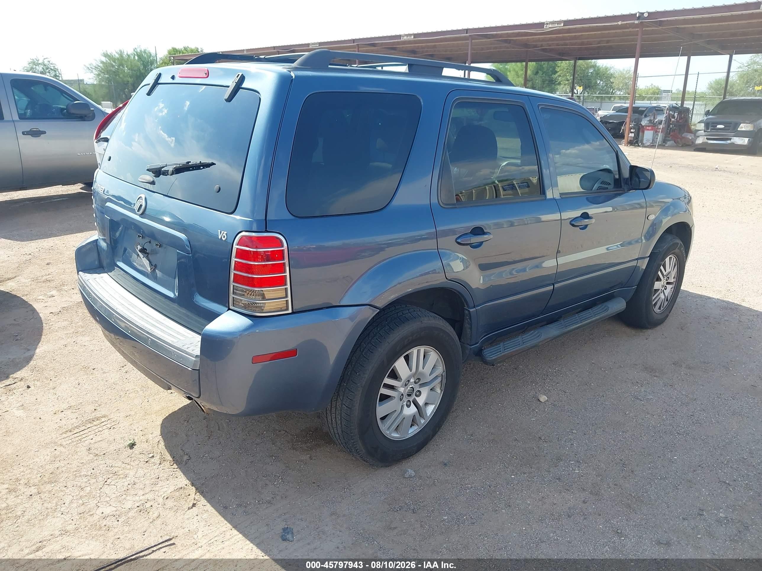 2005 Mercury Mariner Luxury/premier Blue vin: 4M2YU56175DJ10462
