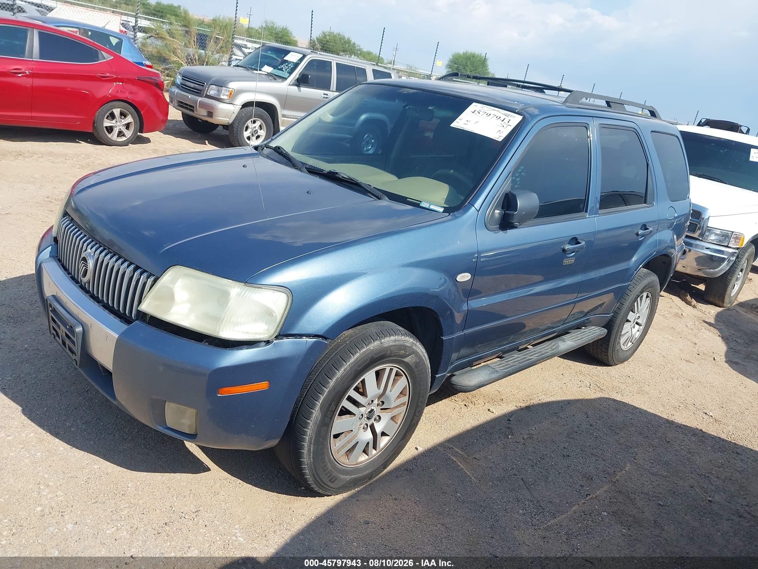 2005 Mercury Mariner Luxury/premier Blue vin: 4M2YU56175DJ10462