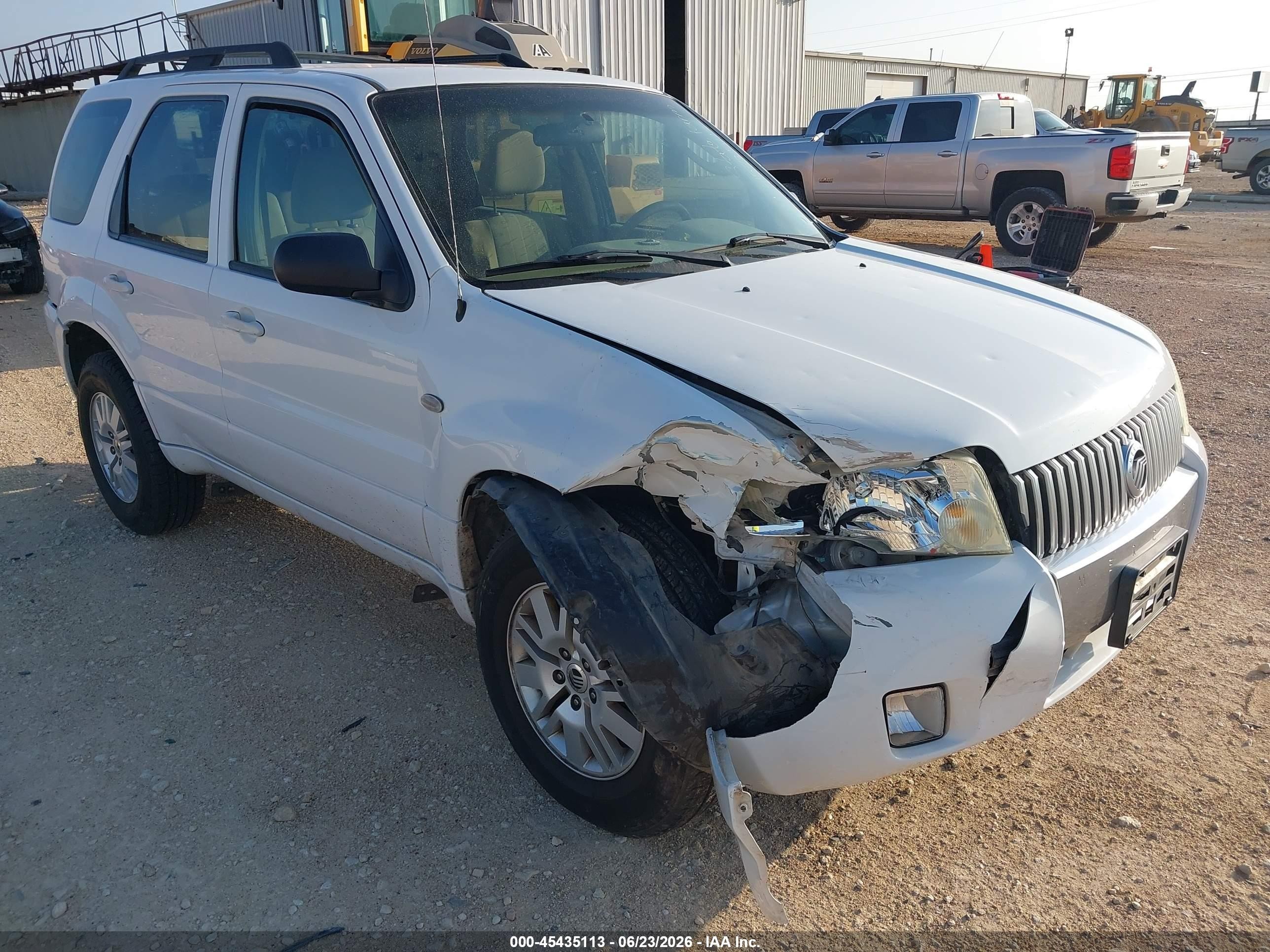 2005 Mercury Mariner Convenience White vin: 4M2YU56Z25DJ27191