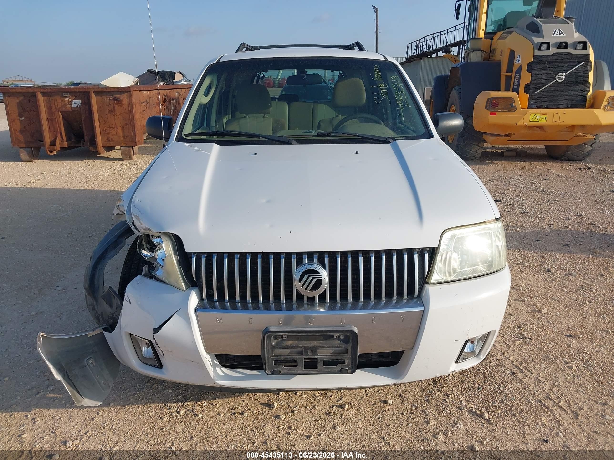 2005 Mercury Mariner Convenience White vin: 4M2YU56Z25DJ27191