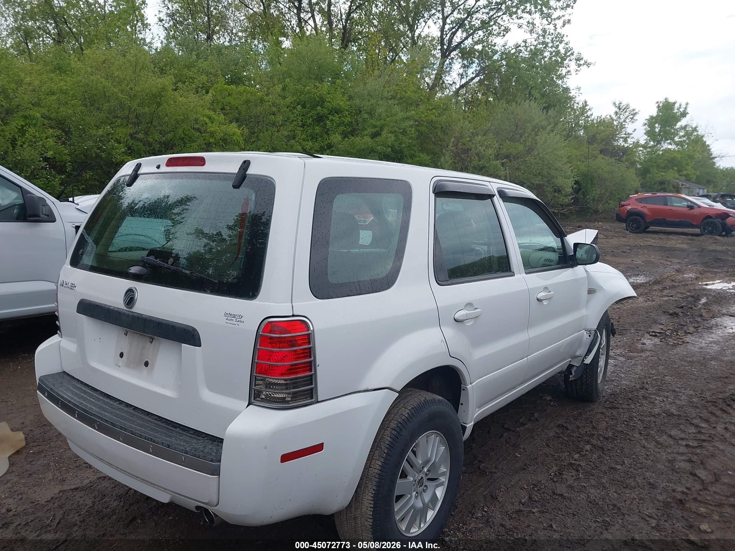 2006 Mercury Mariner Convenience Белый vin: 4M2YU56Z26DJ10859