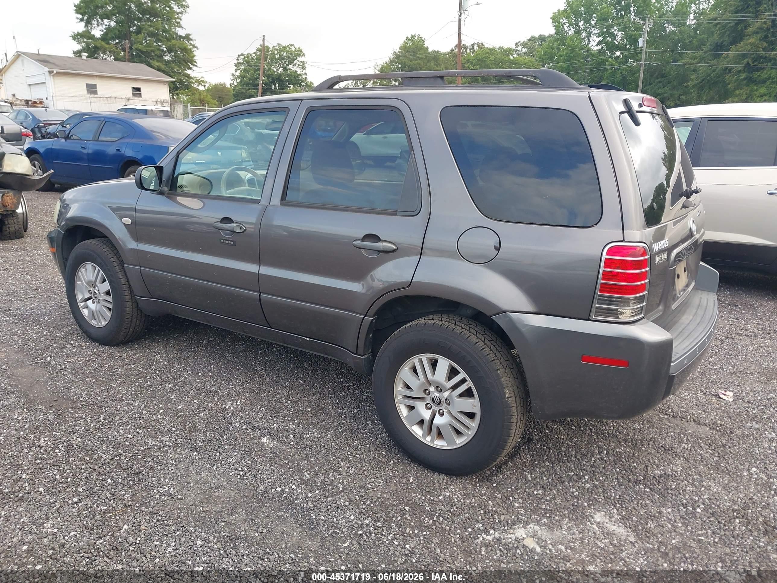 2006 Mercury Mariner Convenience Gray vin: 4M2YU56Z96KJ12197
