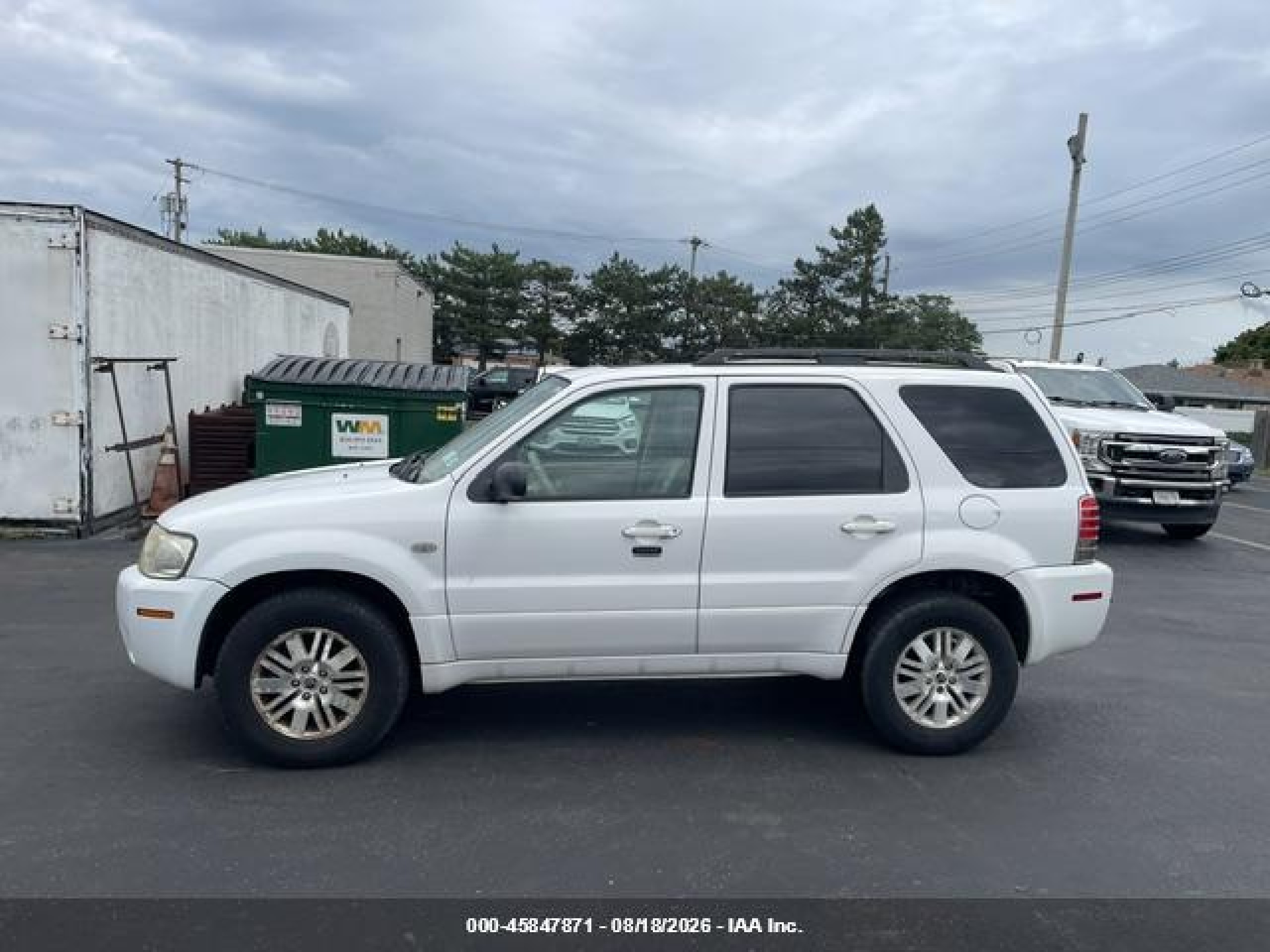 2005 Mercury Mariner   White vin: 4M2YU57105DJ14366
