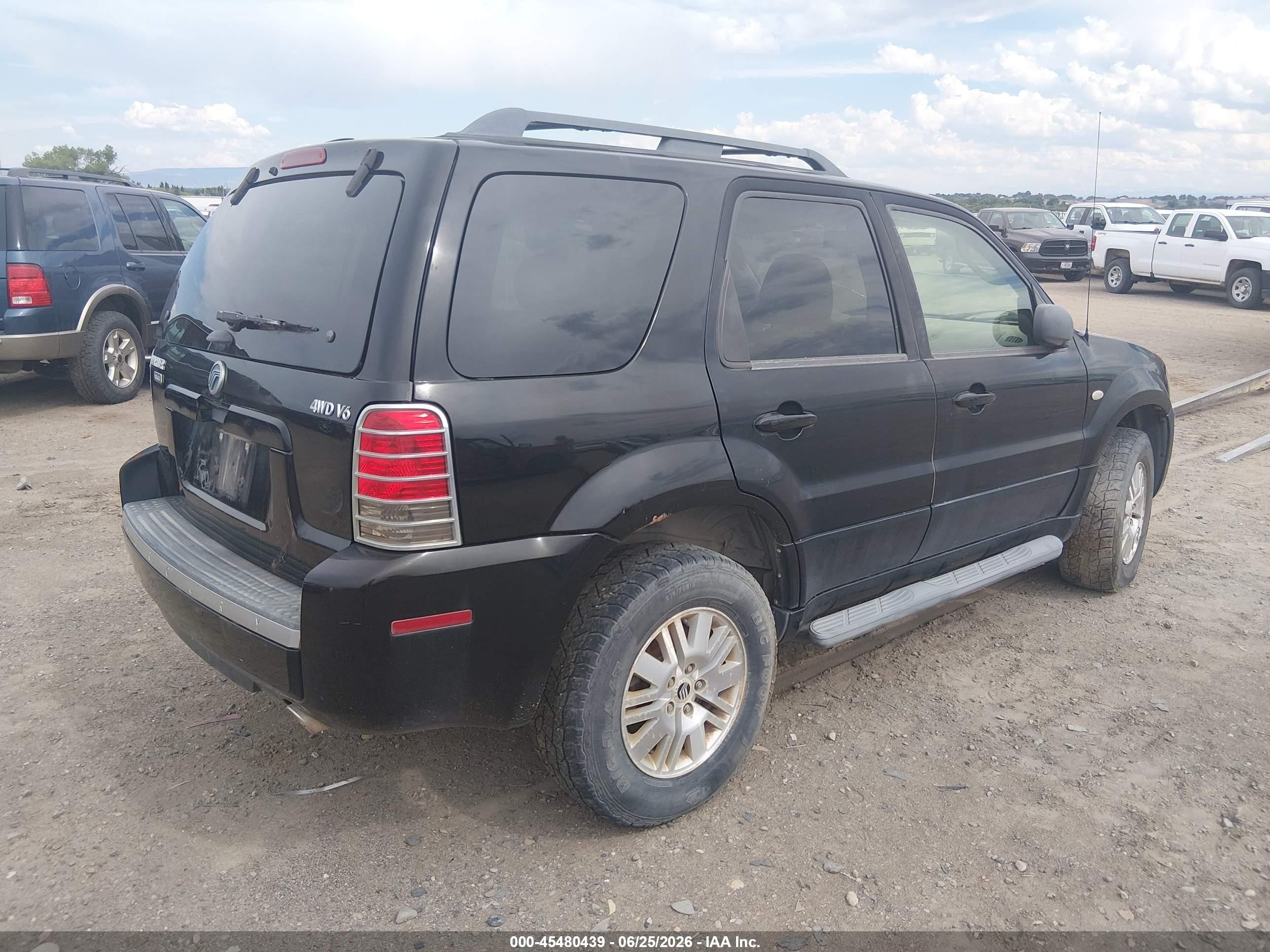 2006 Mercury Mariner Luxury/premier Black vin: 4M2YU57126KJ18934