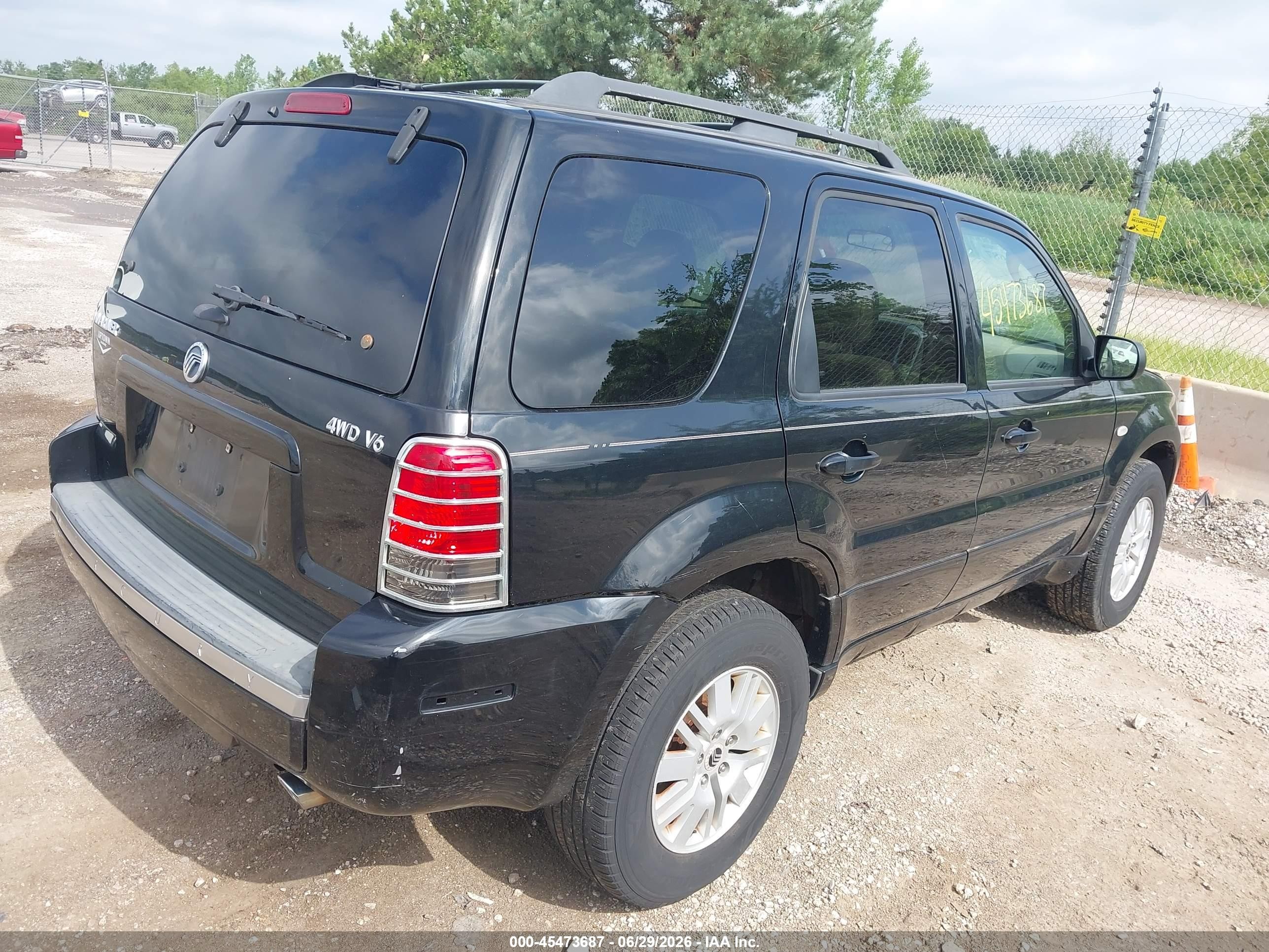 2005 Mercury Mariner Luxury/premier Черный vin: 4M2YU57155DJ04464