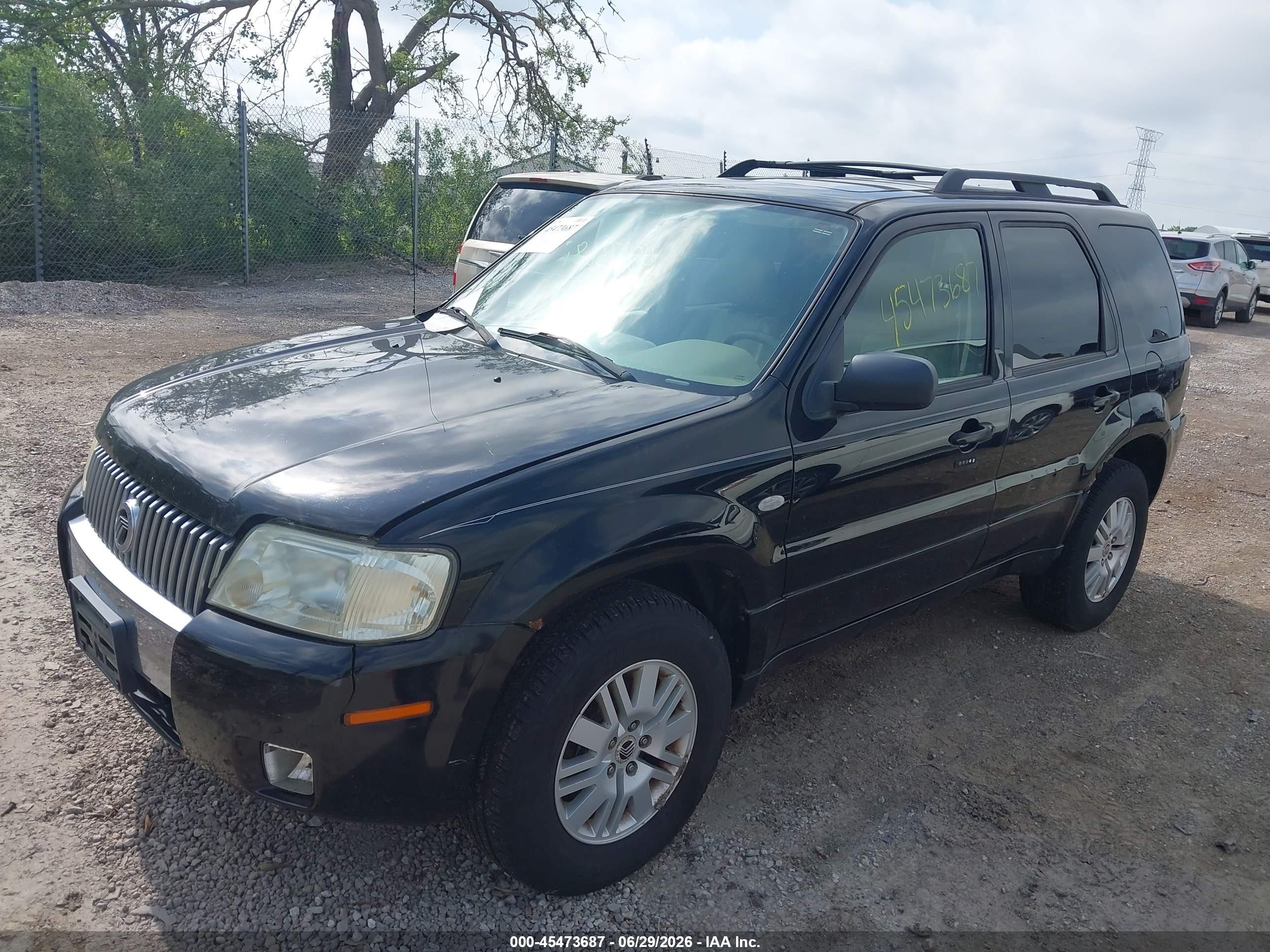 2005 Mercury Mariner Luxury/premier Черный vin: 4M2YU57155DJ04464