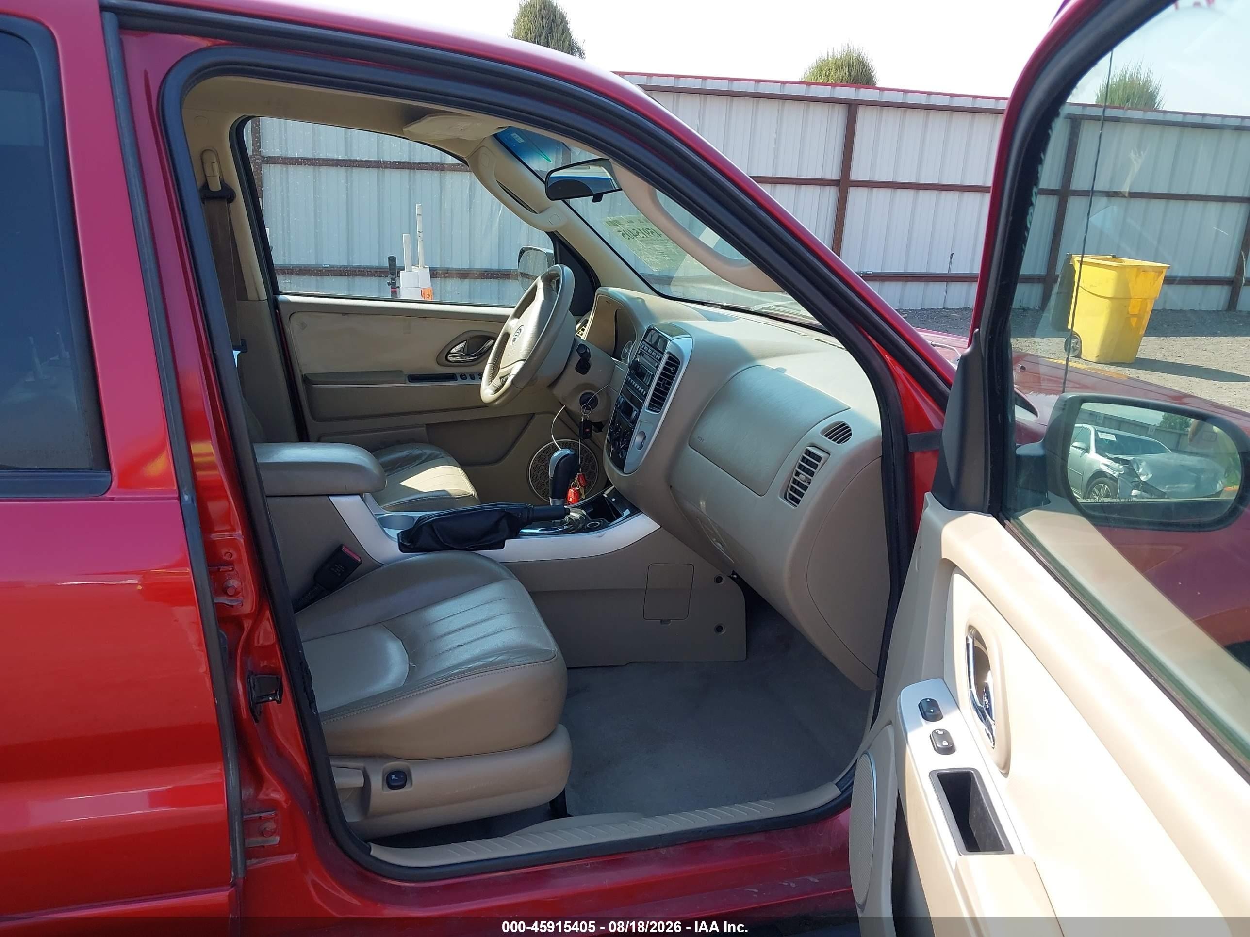 2005 Mercury Mariner Luxury/premier Maroon vin: 4M2YU57165DJ02318