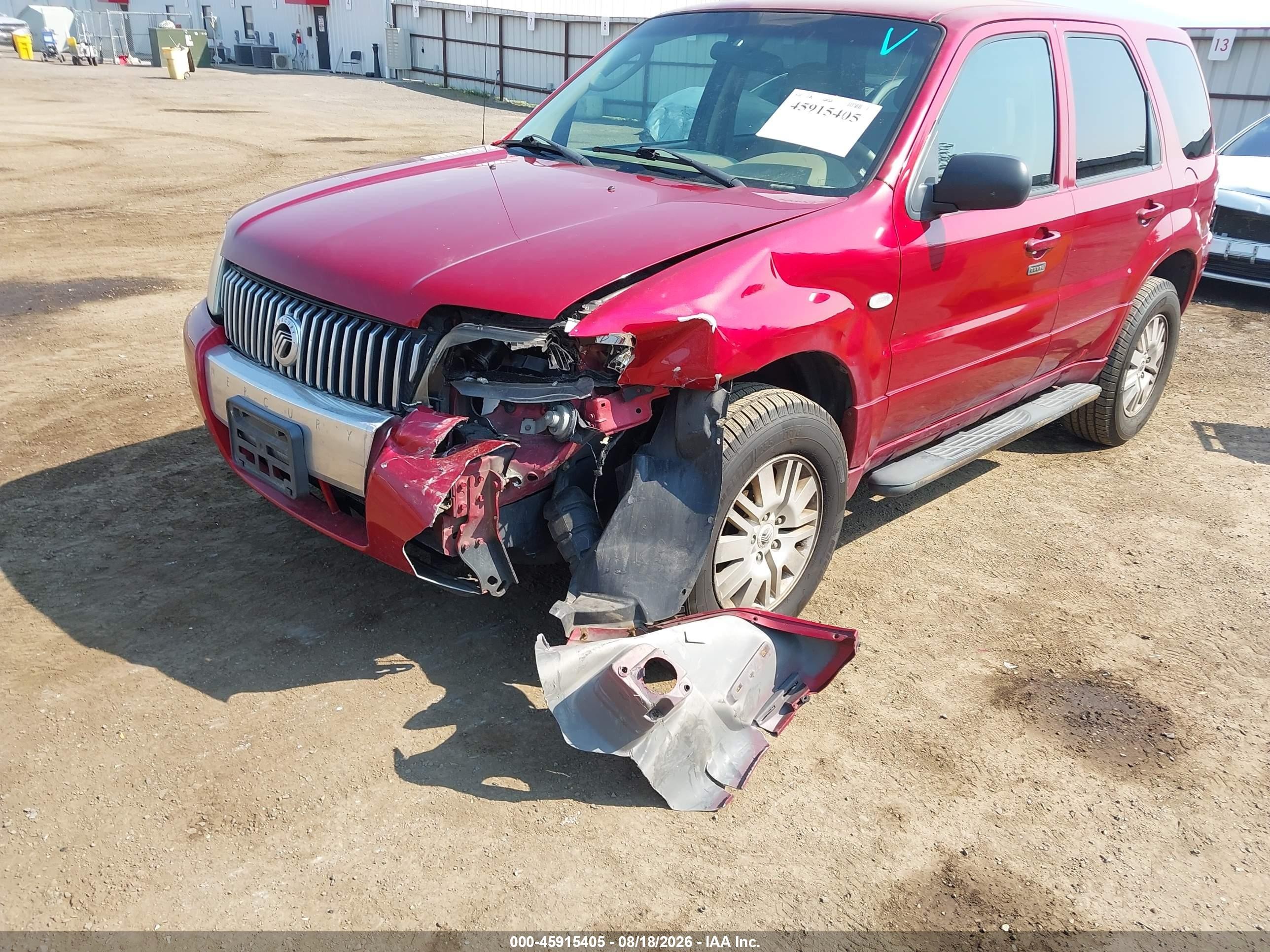 2005 Mercury Mariner Luxury/premier Maroon vin: 4M2YU57165DJ02318