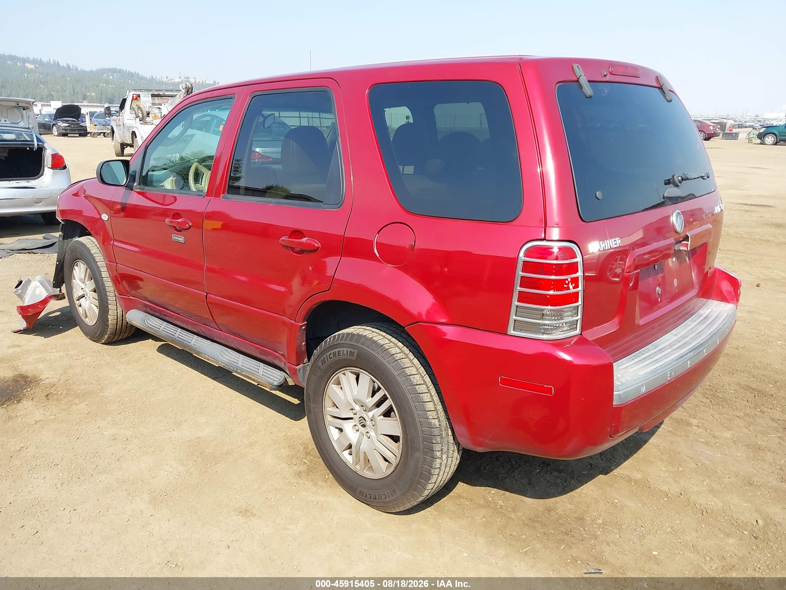 2005 Mercury Mariner Luxury/premier Maroon vin: 4M2YU57165DJ02318