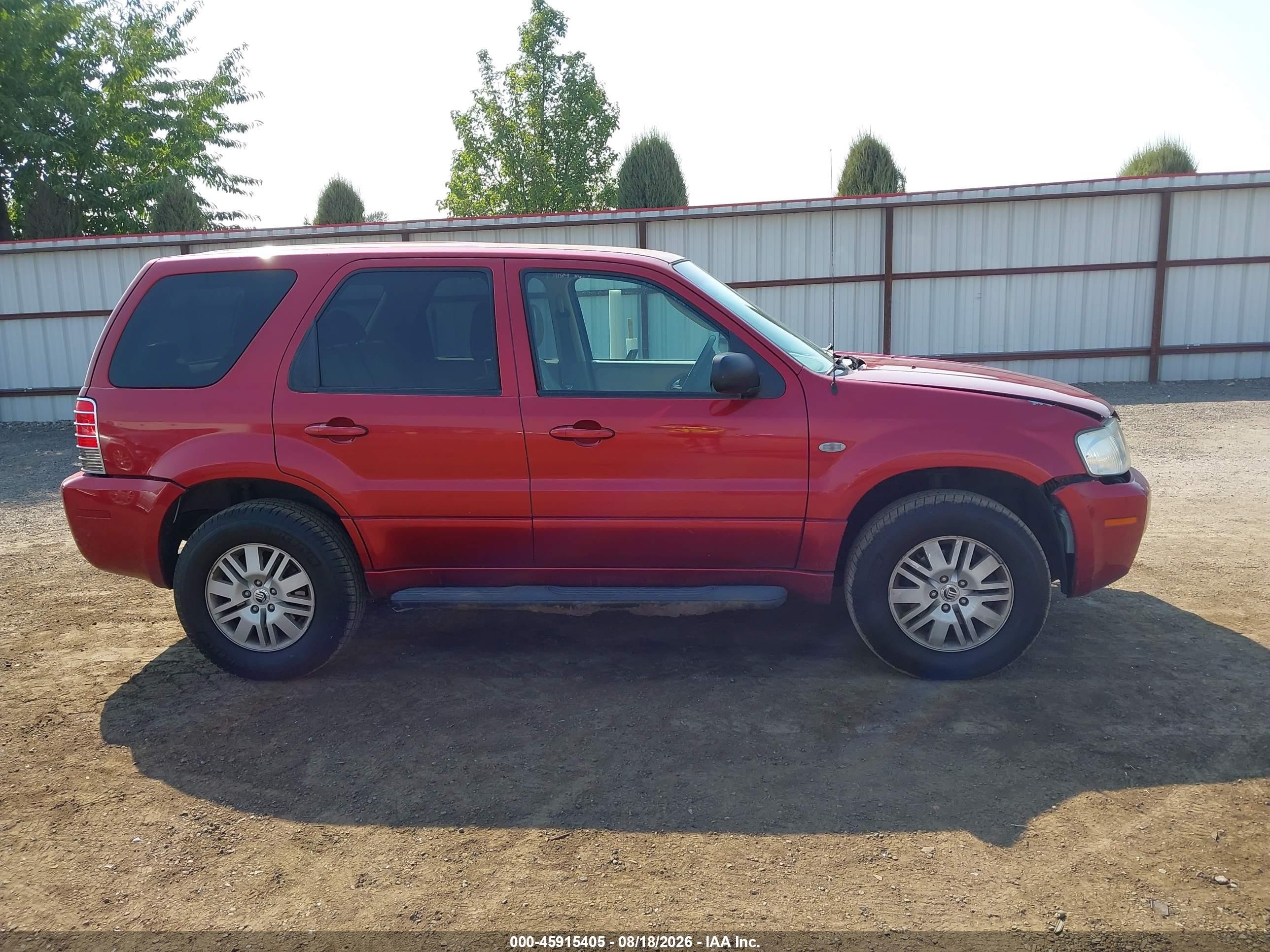 2005 Mercury Mariner Luxury/premier Maroon vin: 4M2YU57165DJ02318