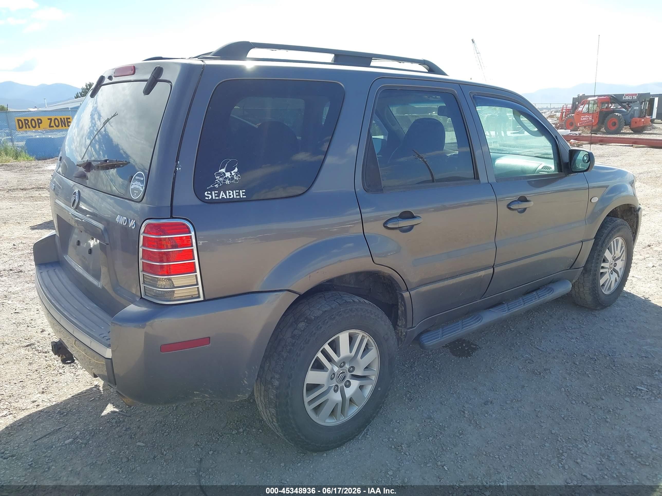 2006 Mercury Mariner Luxury/premier Gray vin: 4M2YU57166KJ17429