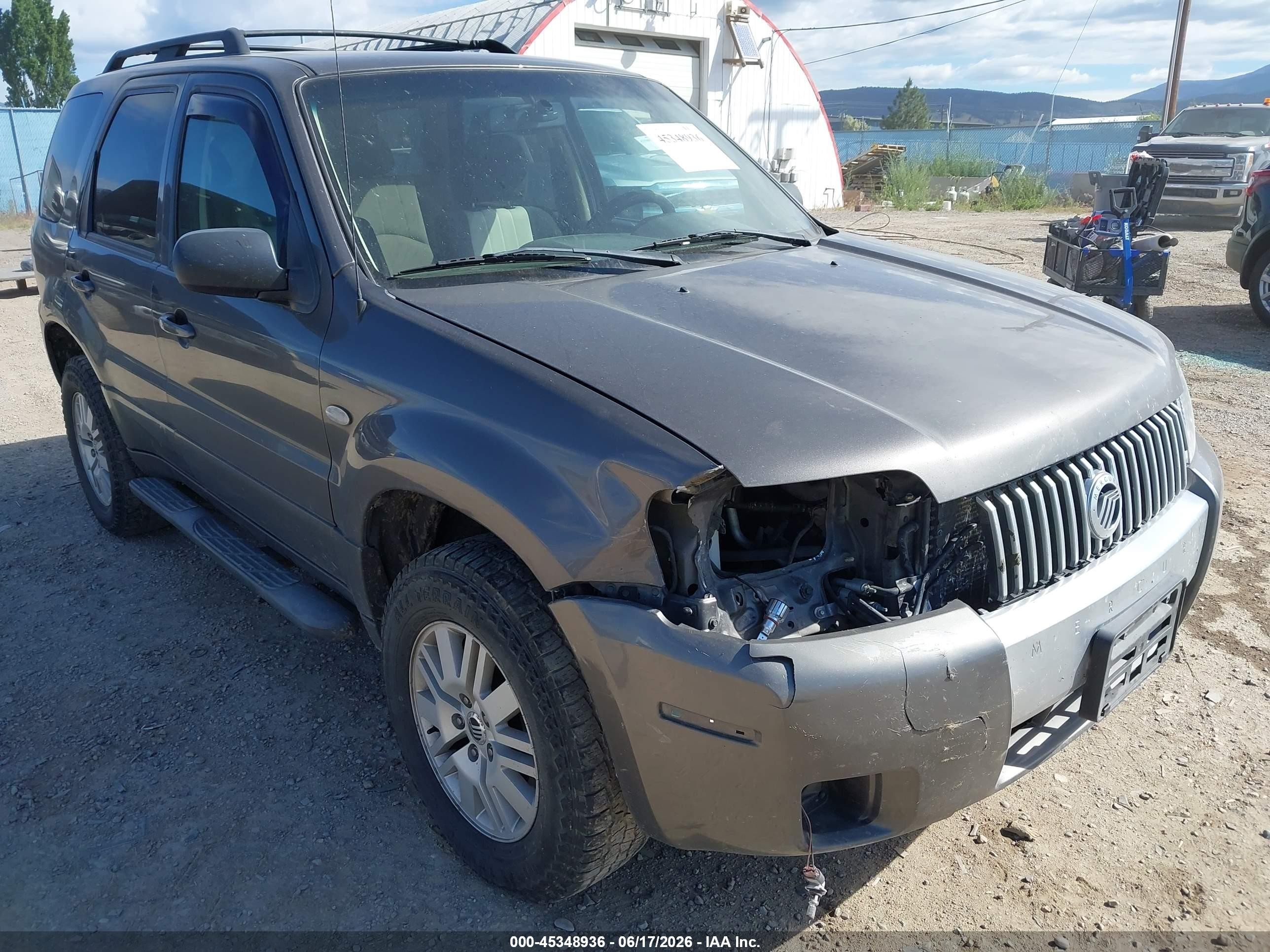 2006 Mercury Mariner Luxury/premier Gray vin: 4M2YU57166KJ17429