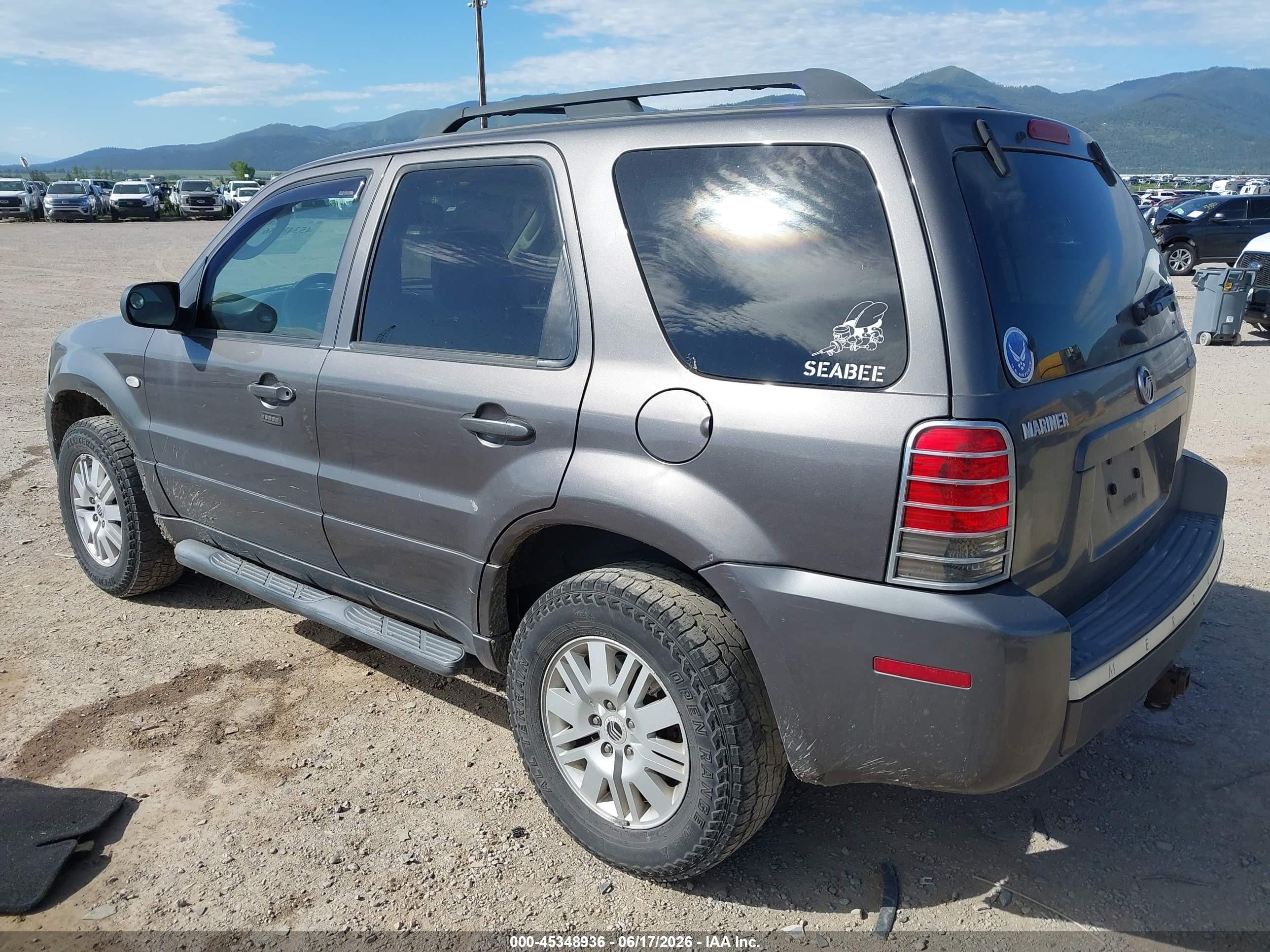 2006 Mercury Mariner Luxury/premier Gray vin: 4M2YU57166KJ17429