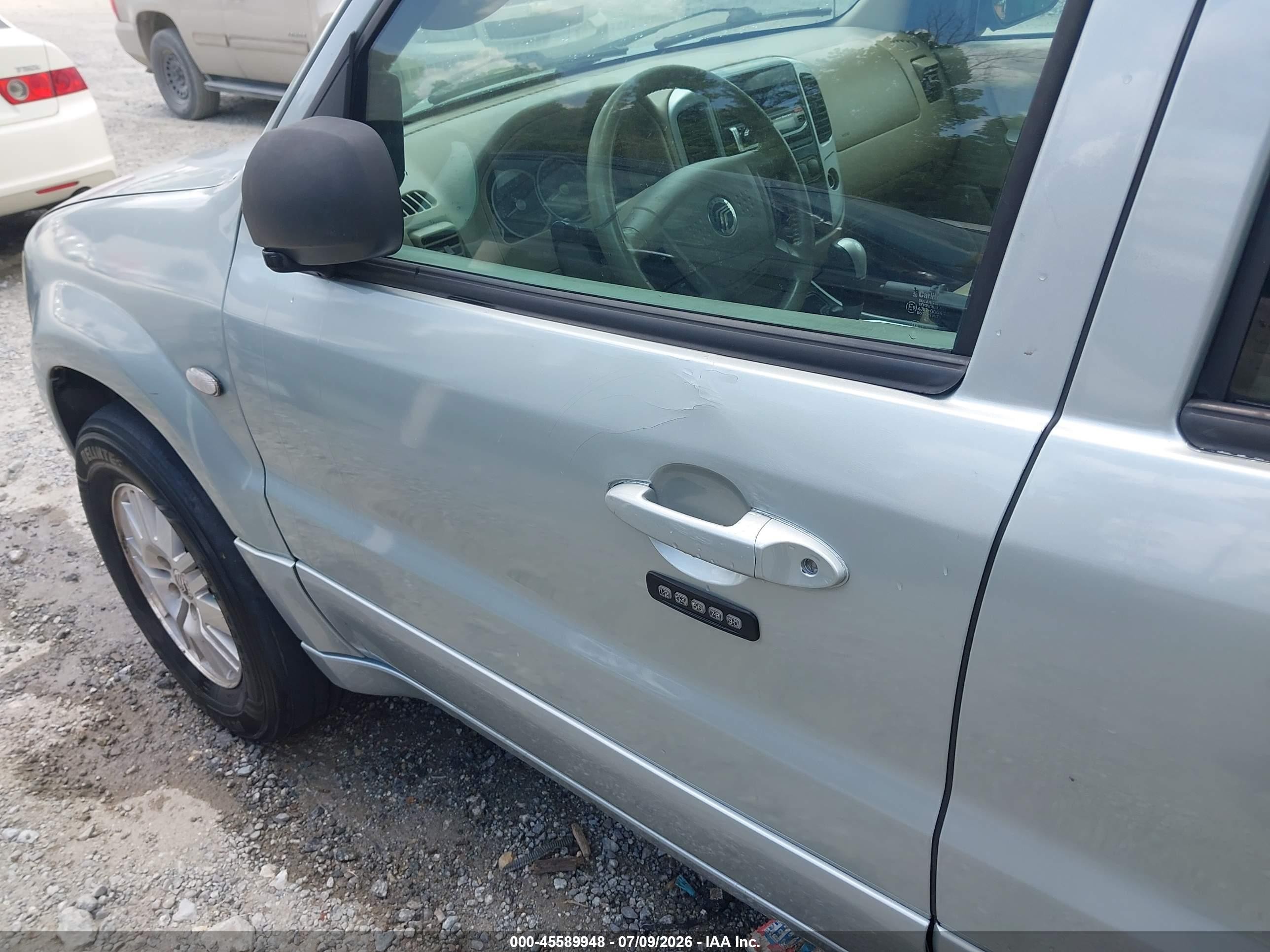 2005 Mercury Mariner Luxury/premier Light Blue vin: 4M2YU57185DJ19623