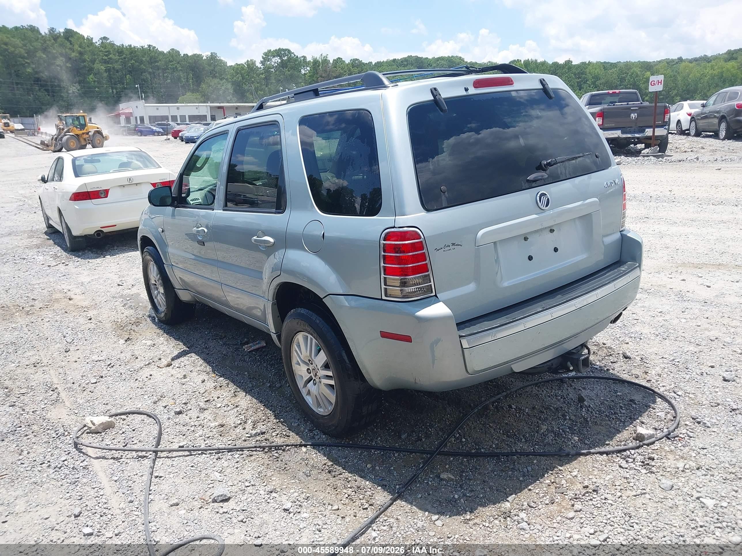 2005 Mercury Mariner Luxury/premier Light Blue vin: 4M2YU57185DJ19623