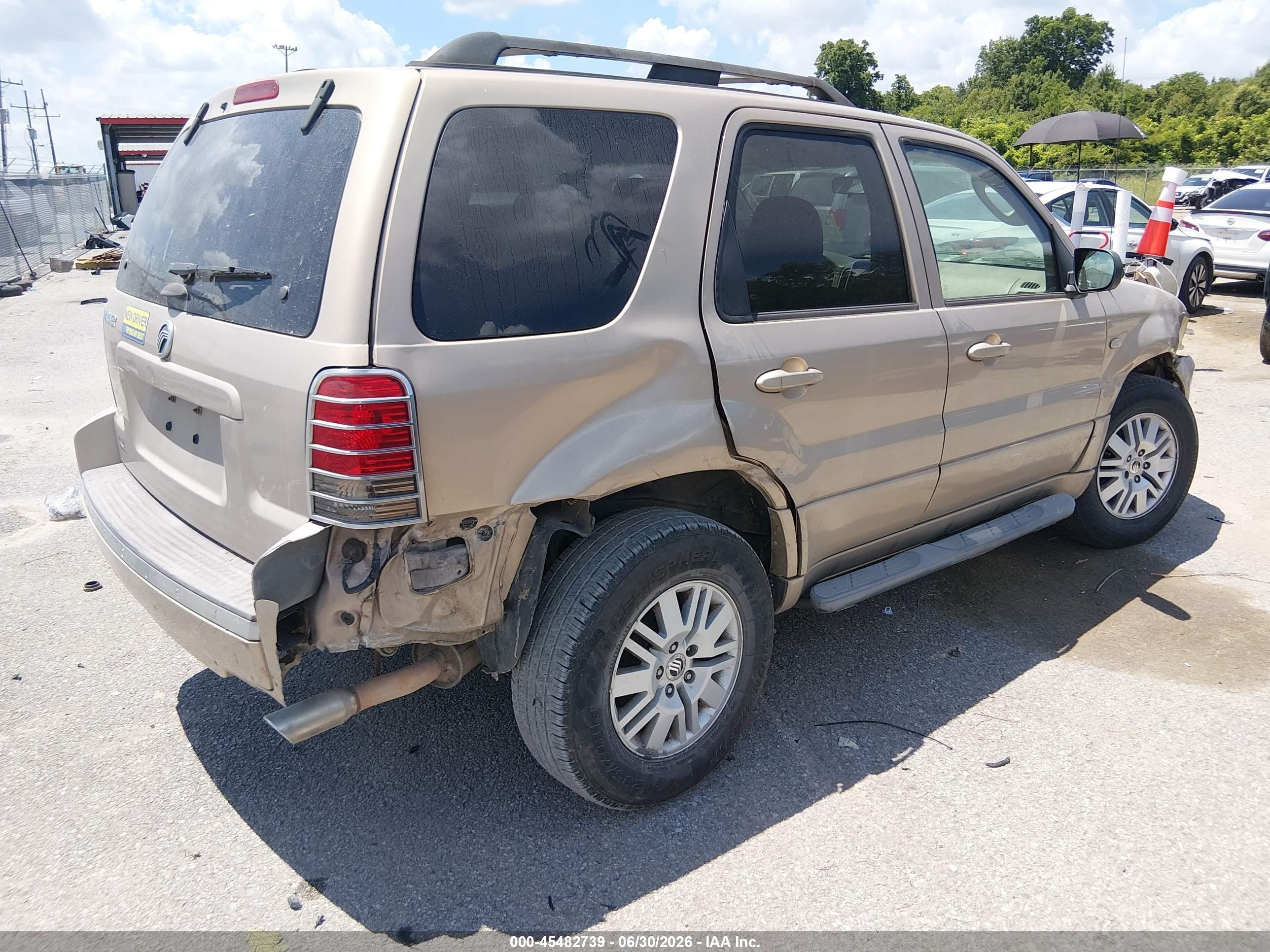 2007 Mercury Mariner Convenience Gold vin: 4M2YU80Z57KJ01712