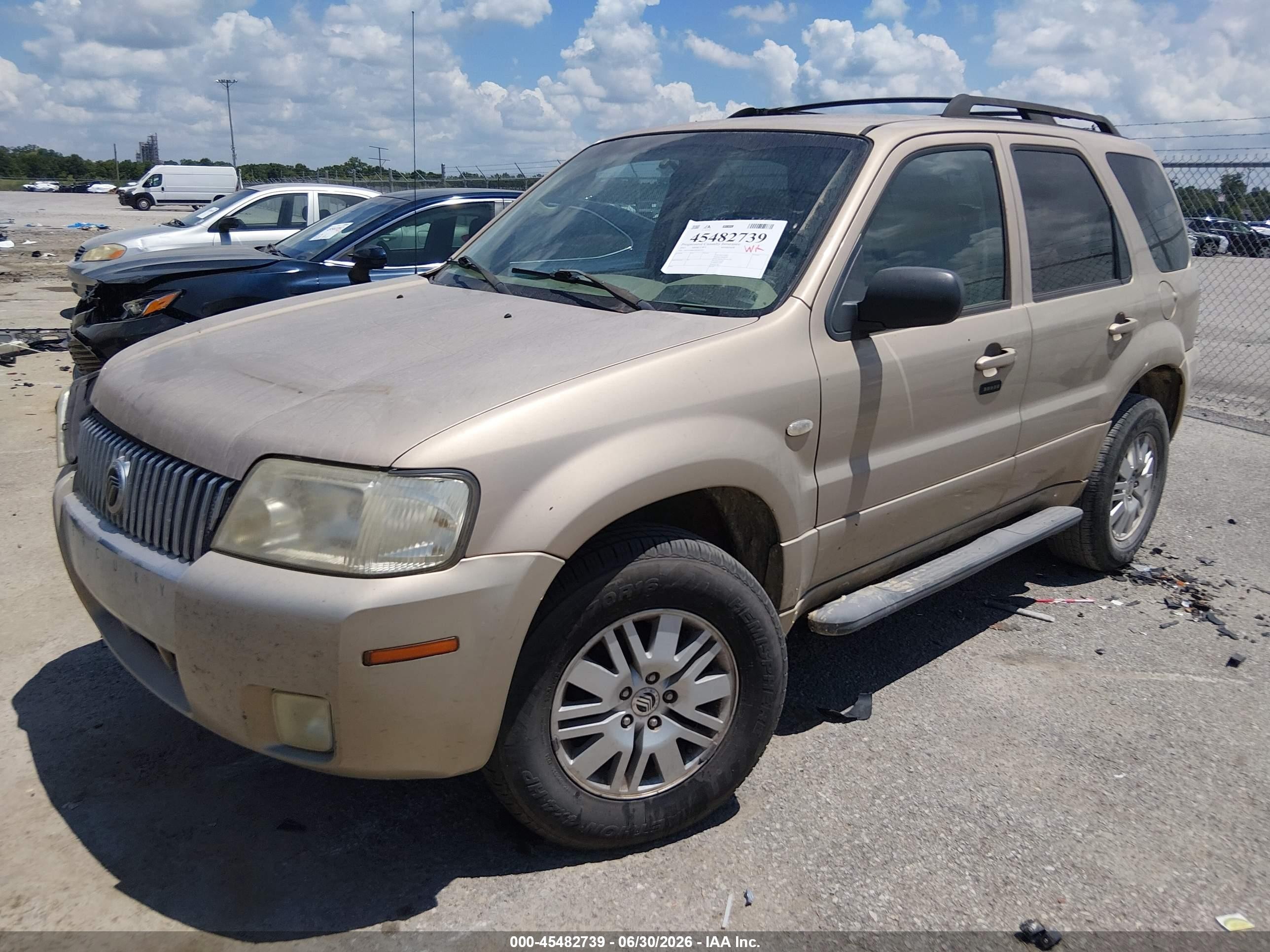 2007 Mercury Mariner Convenience Gold vin: 4M2YU80Z57KJ01712