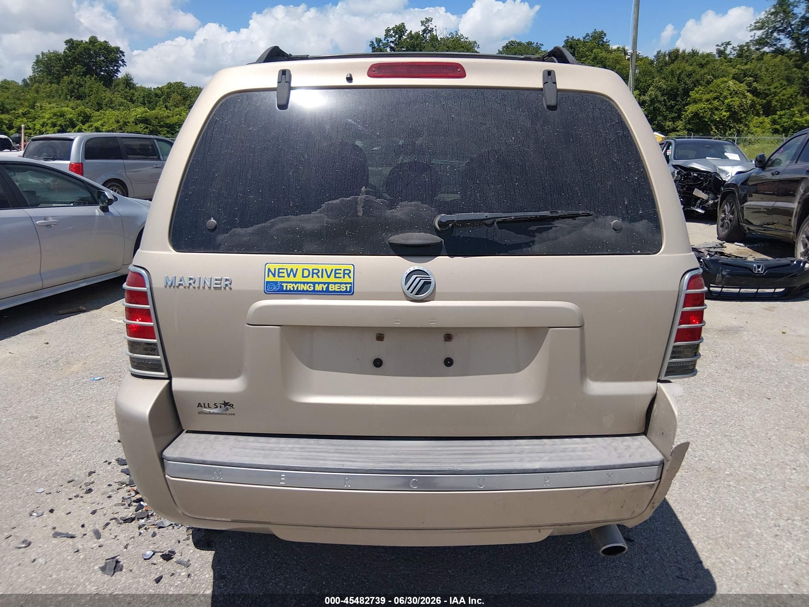 2007 Mercury Mariner Convenience Gold vin: 4M2YU80Z57KJ01712