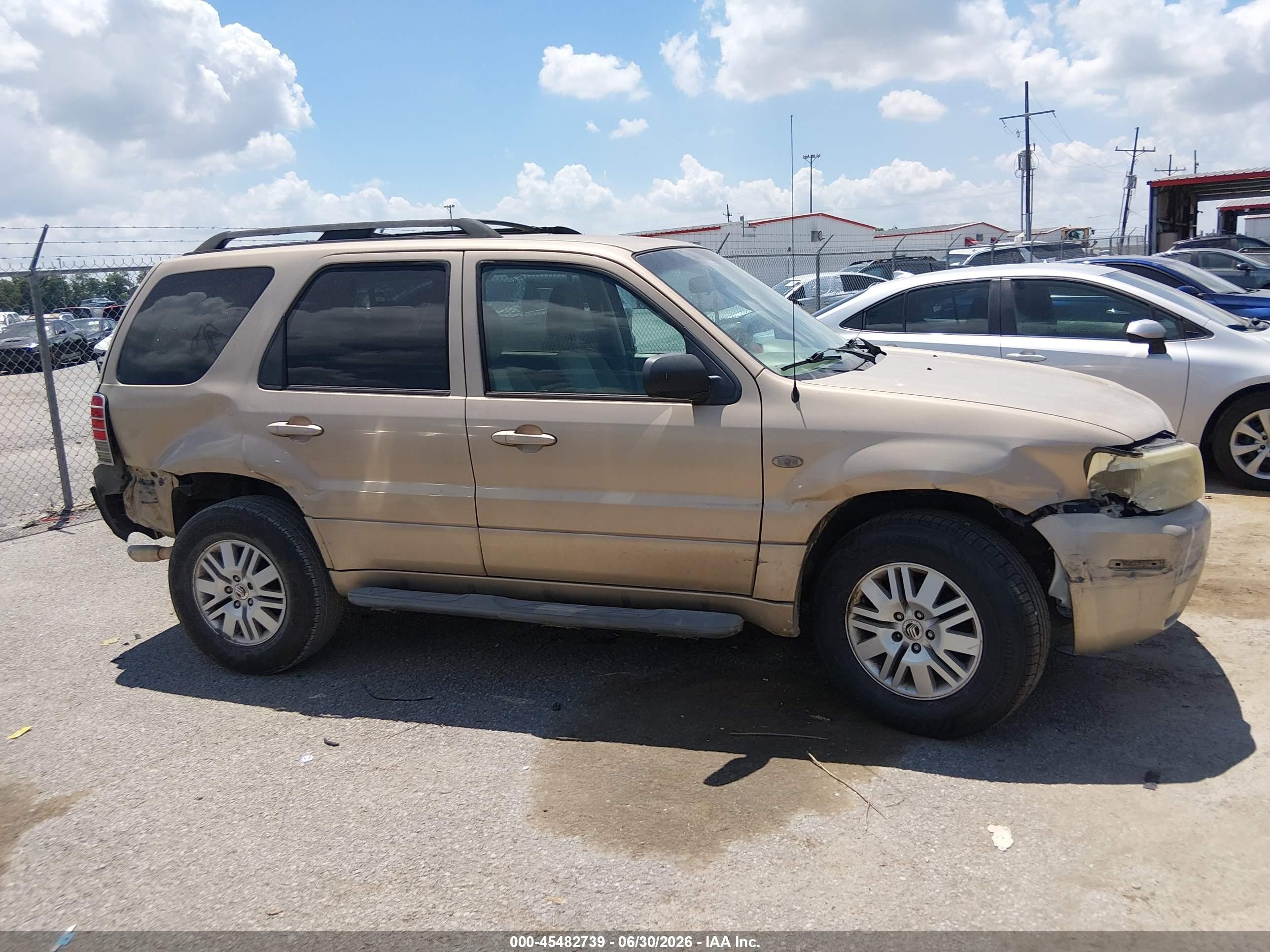 2007 Mercury Mariner Convenience Gold vin: 4M2YU80Z57KJ01712