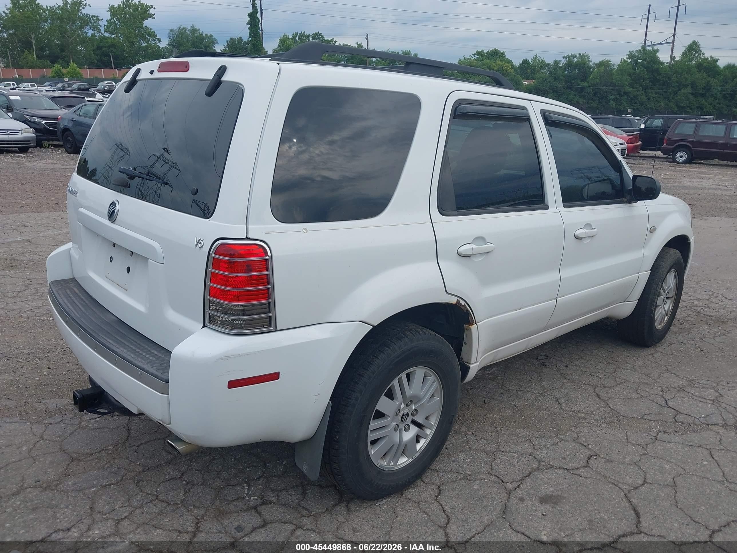 2007 Mercury Mariner Luxury Белый vin: 4M2YU81137KJ12569
