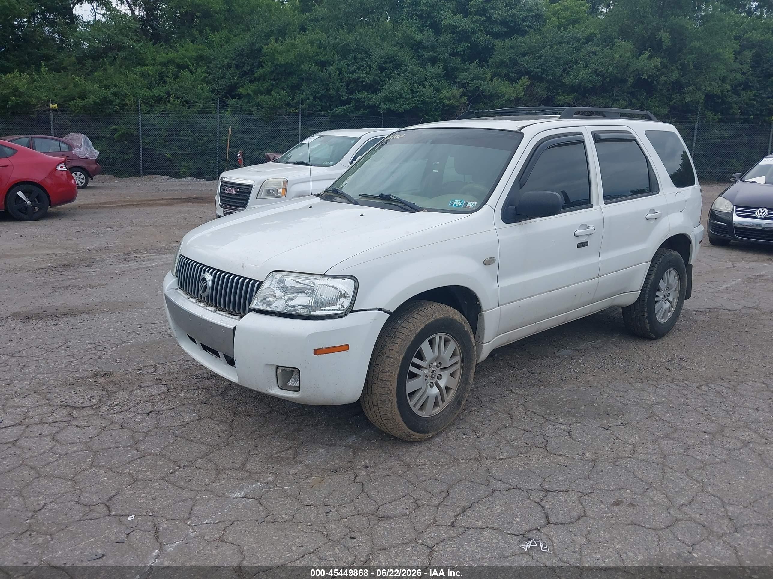 2007 Mercury Mariner Luxury Белый vin: 4M2YU81137KJ12569