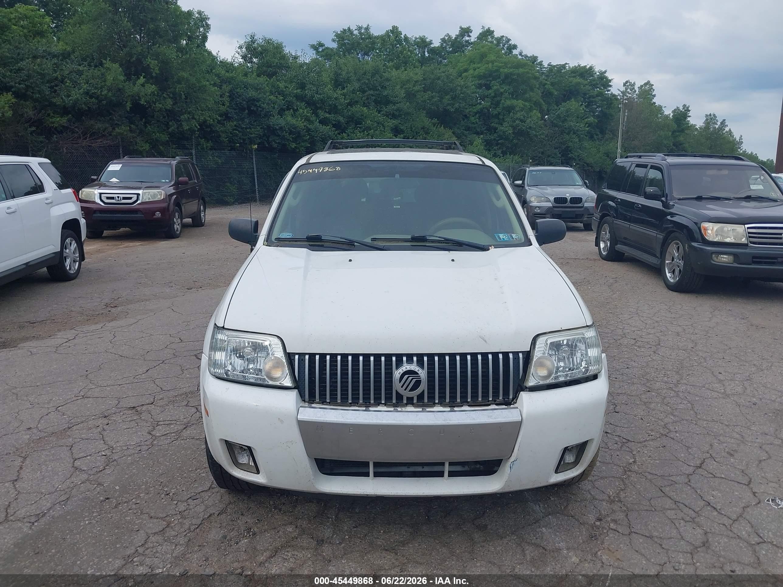 2007 Mercury Mariner Luxury Белый vin: 4M2YU81137KJ12569