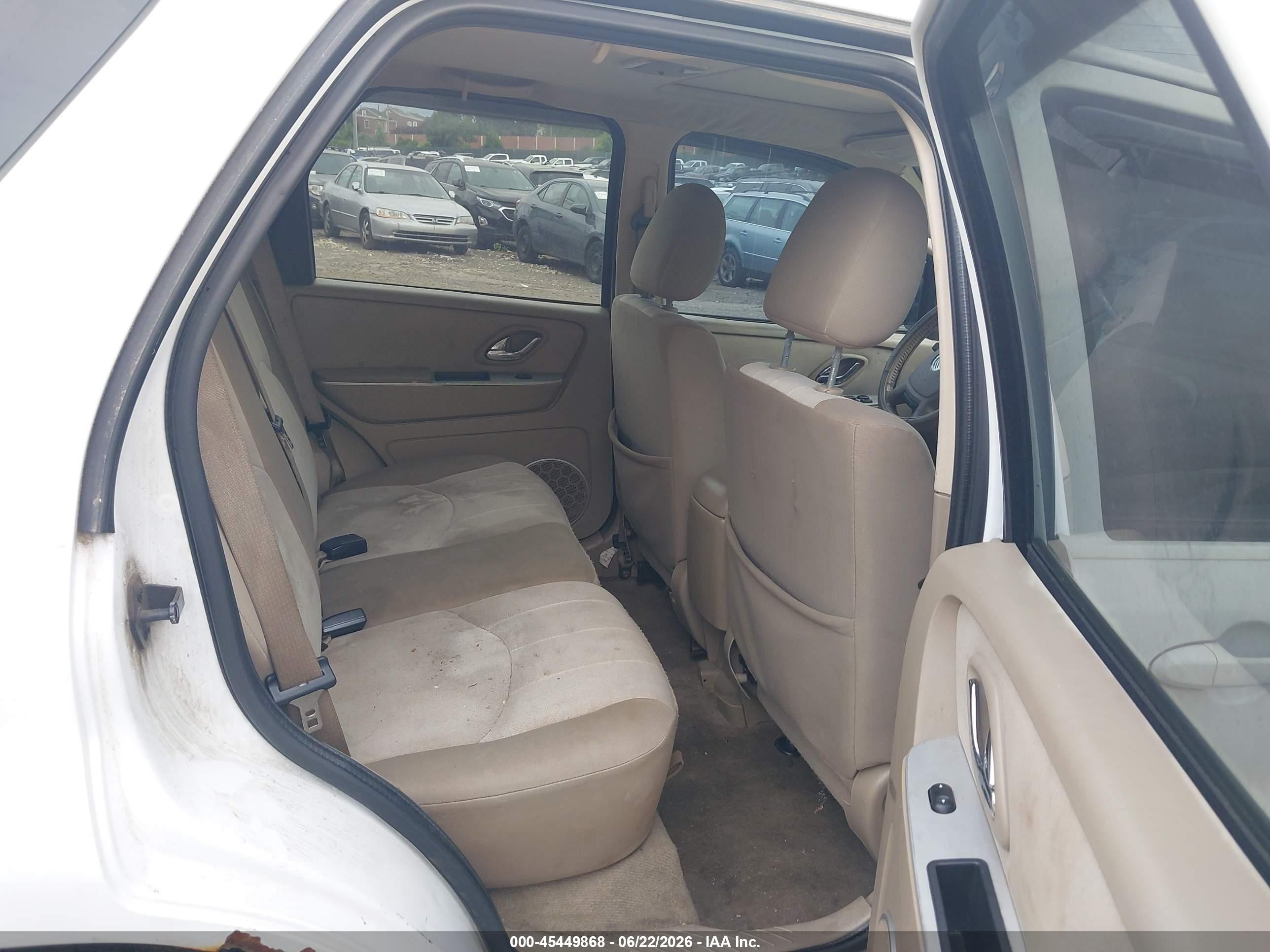 2007 Mercury Mariner Luxury Белый vin: 4M2YU81137KJ12569