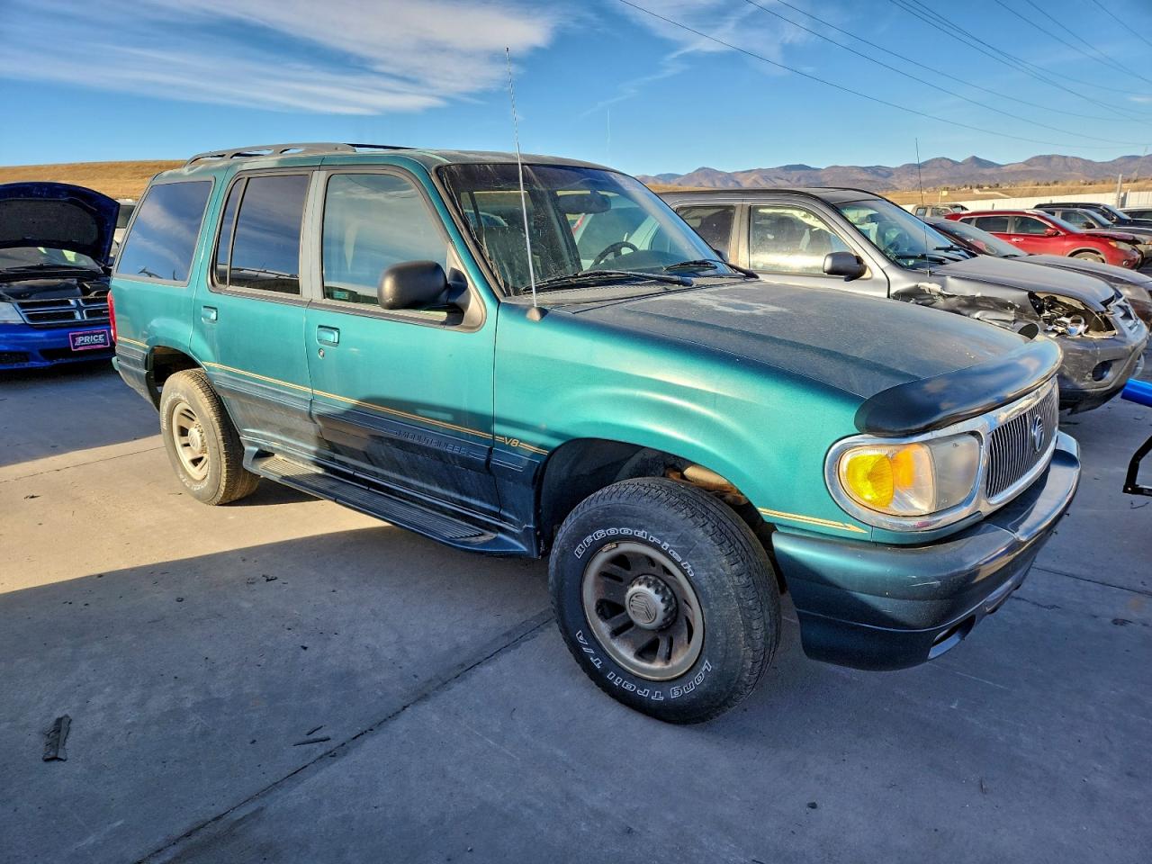 1998 Mercury Mountaineer Green vin: 4M2ZU55P5WUJ10939