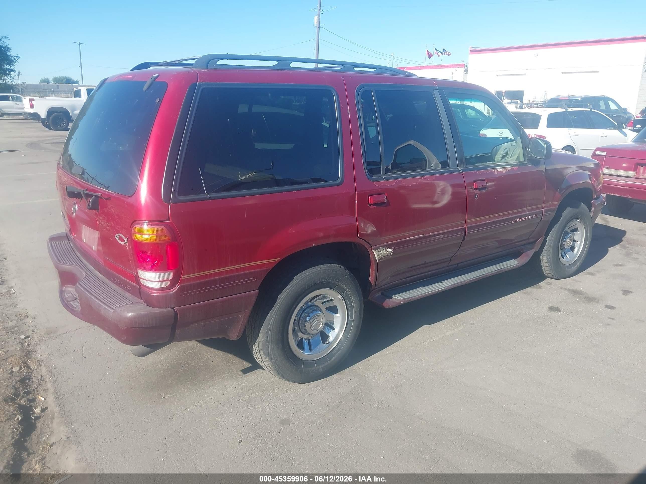 1998 Mercury Mountaineer   Red vin: 4M2ZU55P6WUJ40239