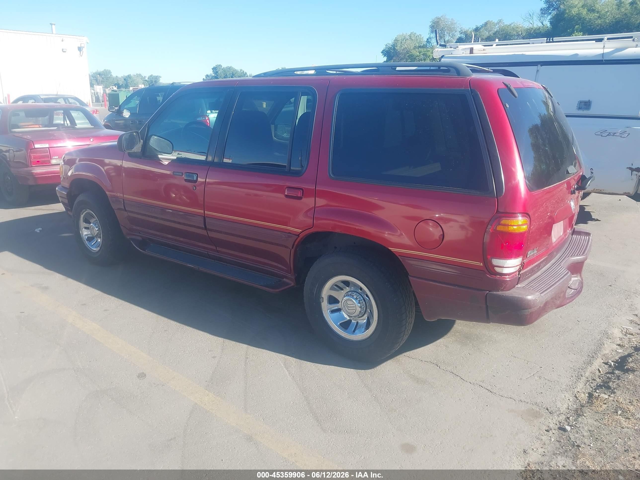 1998 Mercury Mountaineer   Red vin: 4M2ZU55P6WUJ40239