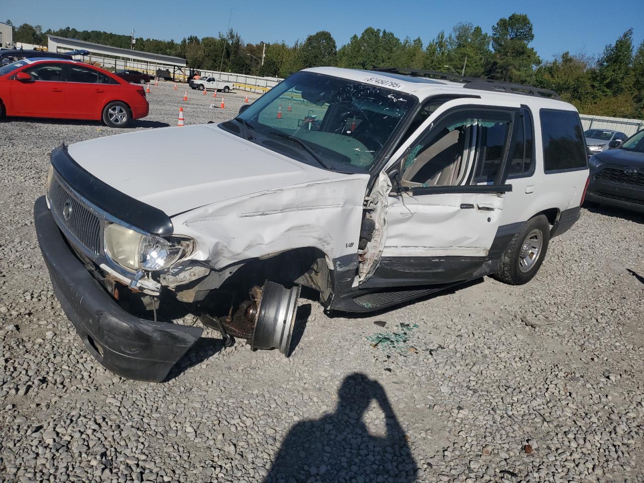 1999 Mercury Mountaineer White vin: 4M2ZU55P8XUJ39871