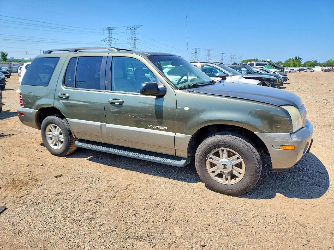 2002 Mercury Mountaineer Зеленый vin: 4M2ZU66E42ZJ29983