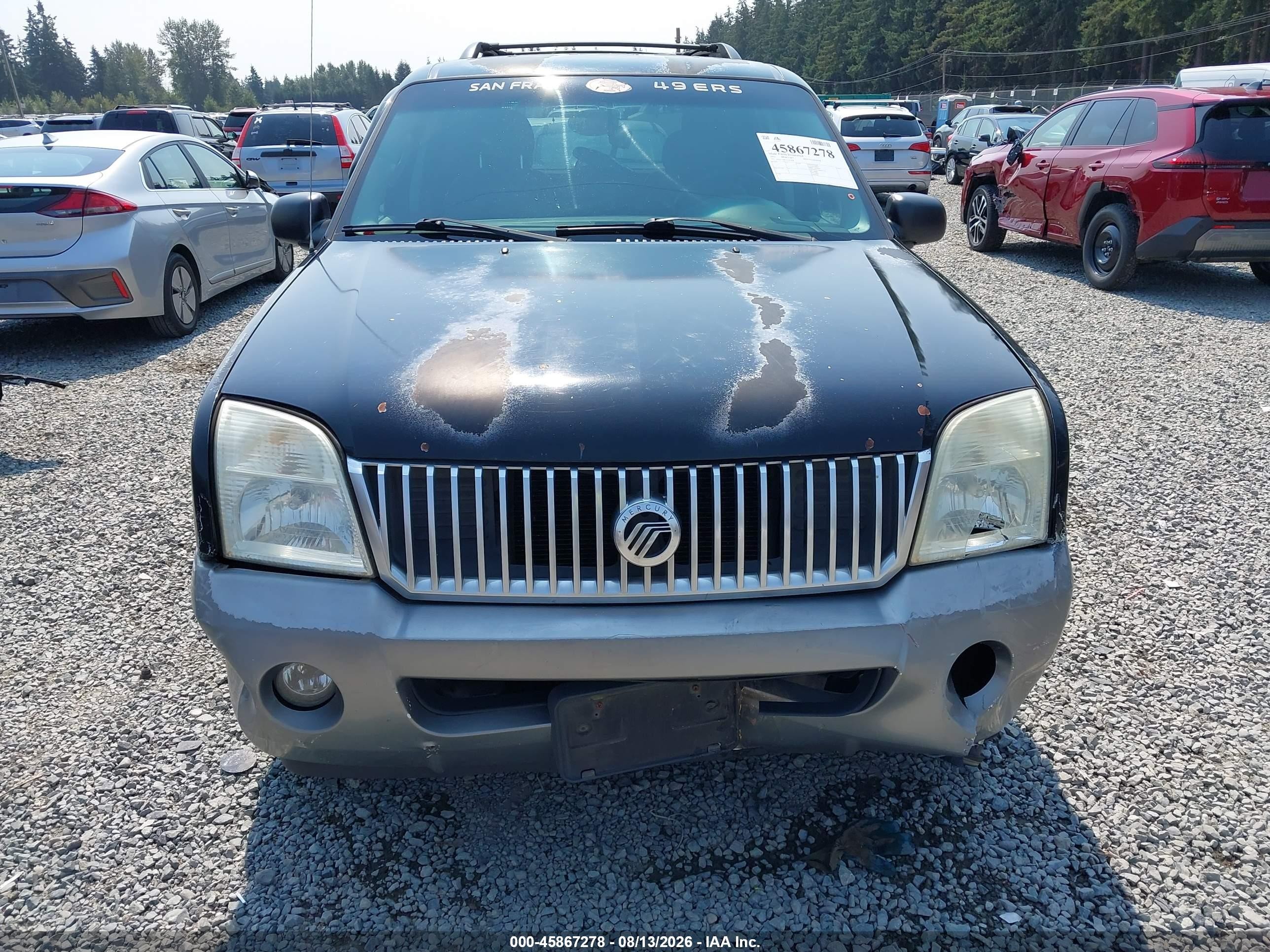 2002 Mercury Mountaineer   Черный vin: 4M2ZU66K32ZJ42438