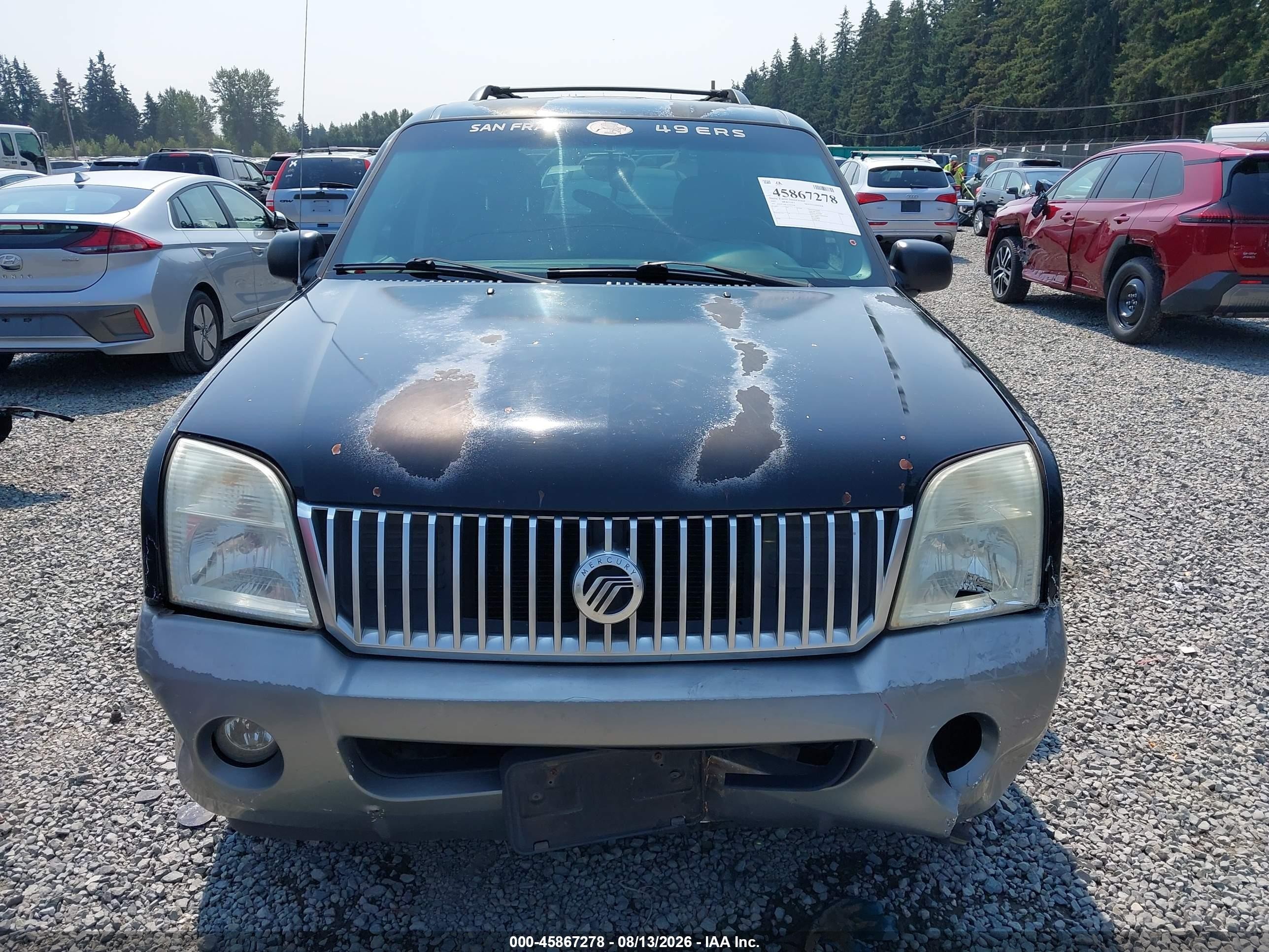 2002 Mercury Mountaineer   Черный vin: 4M2ZU66K32ZJ42438